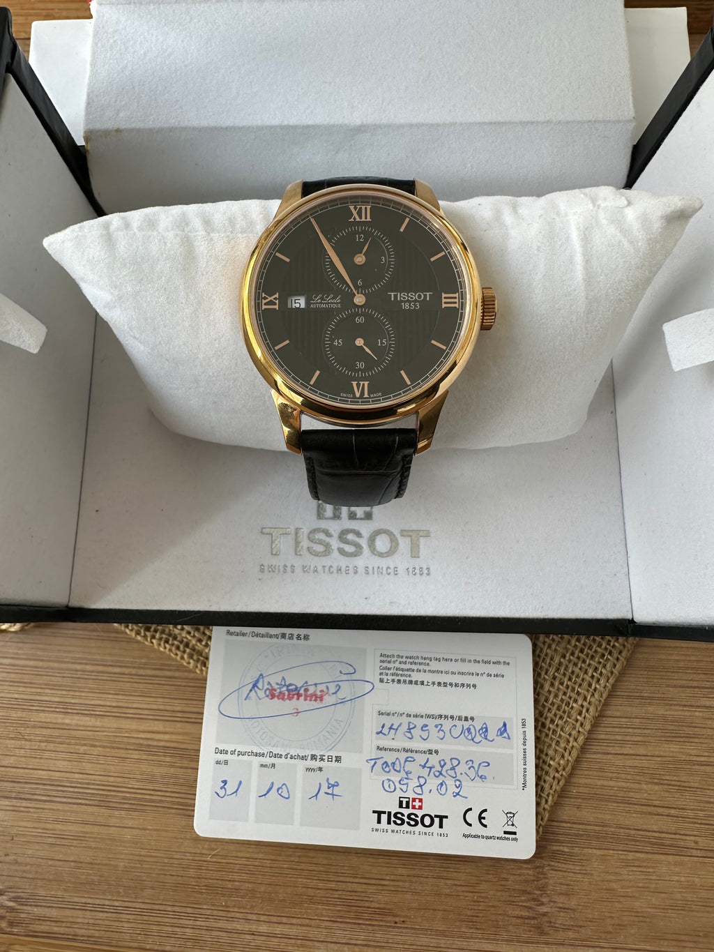 Tissot Le Locle - 39.3mm diametrul - mecanism Eta 2825-2