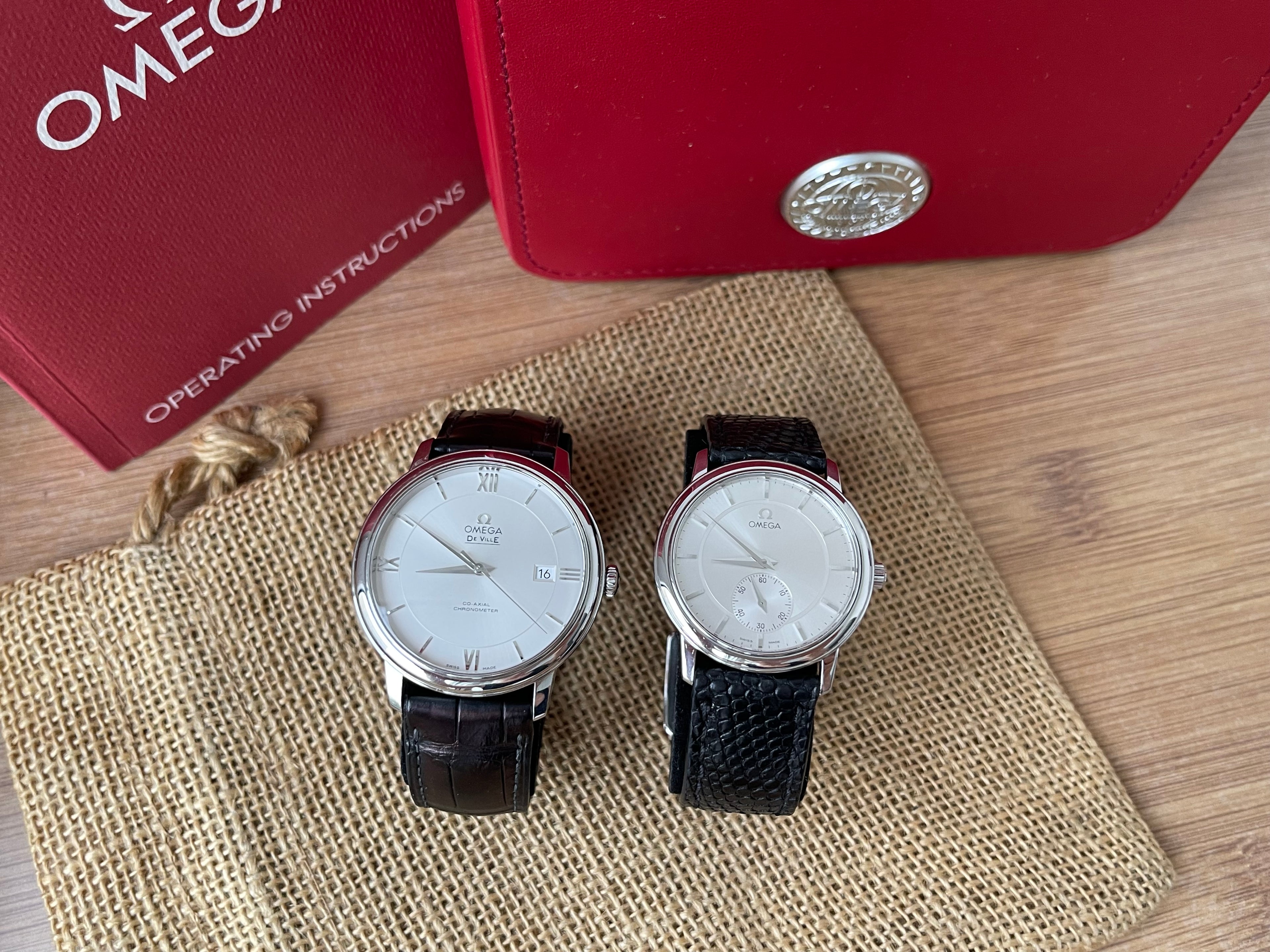 Omega De Ville Prestige 34.5mm Mecanic & Omega De Ville Prestige Co-Axial 2500 - 39.5mm - Set