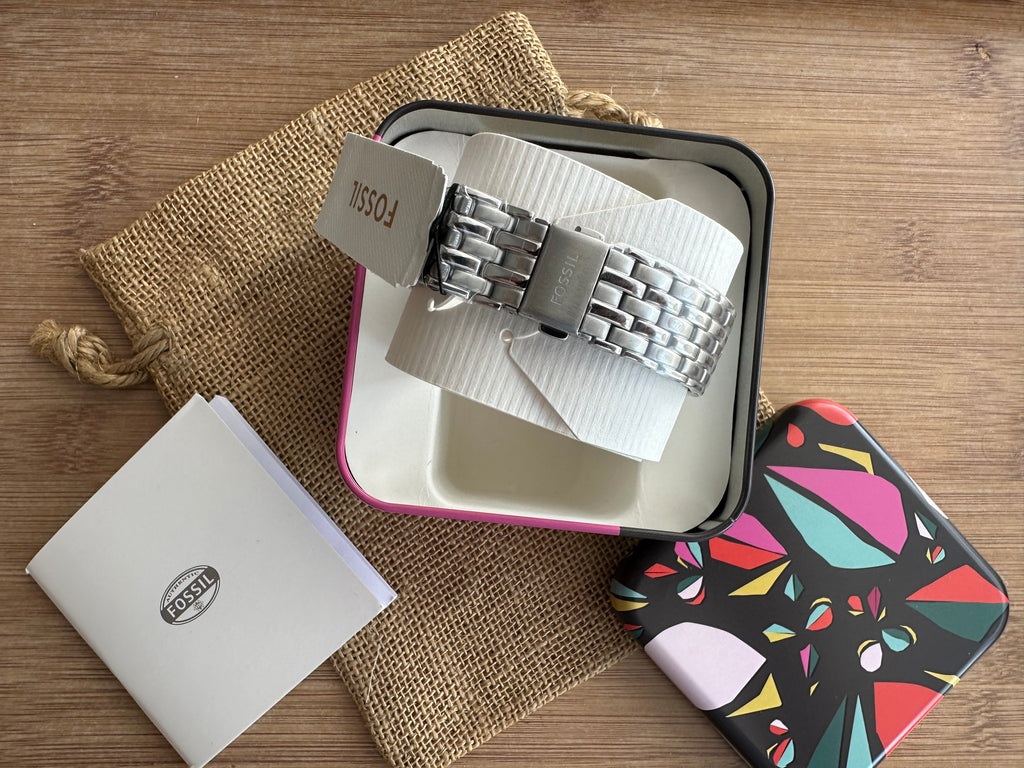 Ceas Fossil Raquel Sun Moon 29mm - Silver