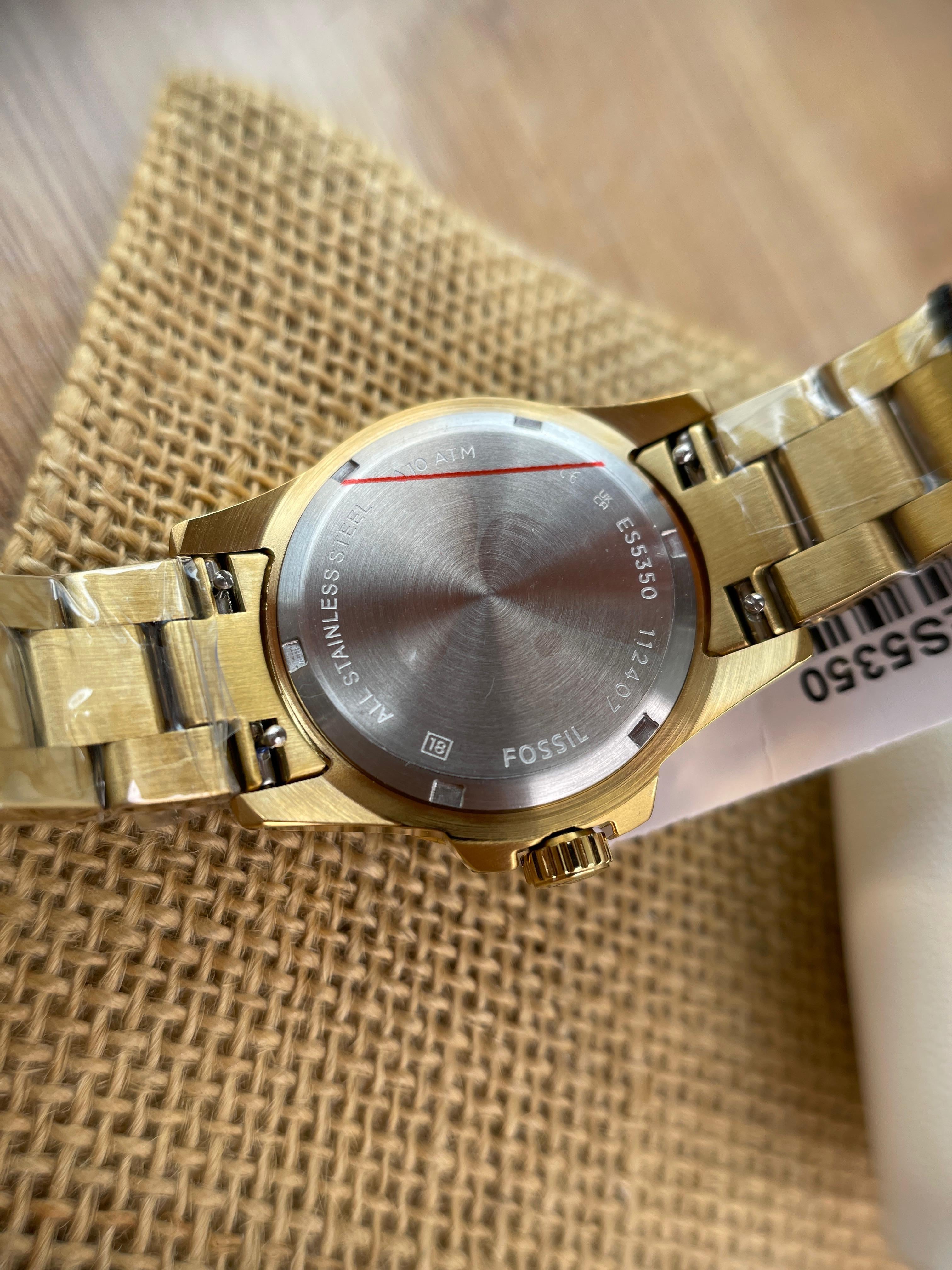 Ceas Fossil Blue-Dive Three Hand Gold Tone