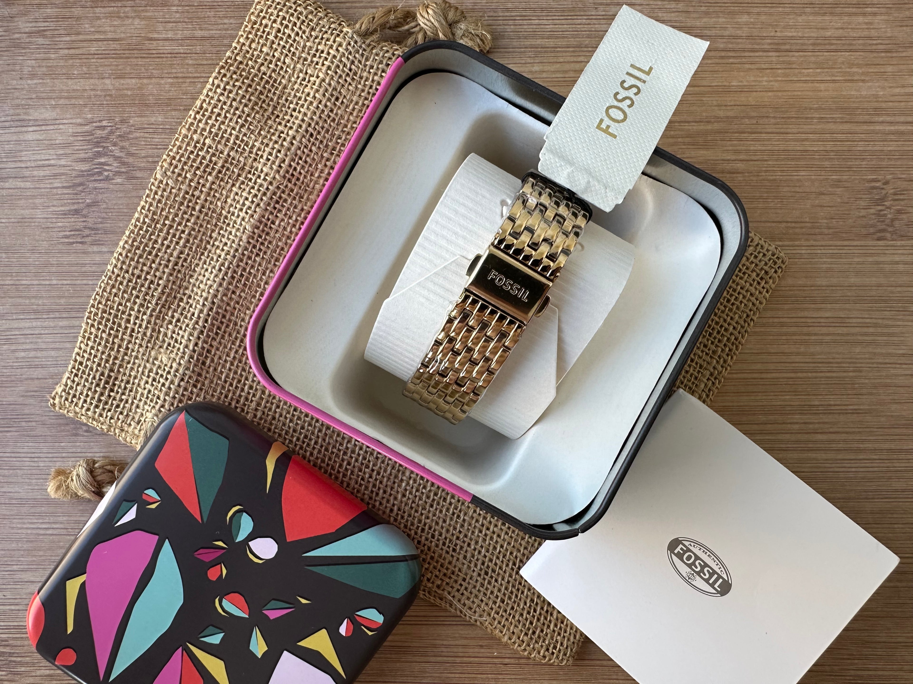Ceas Fossil Tailor Gold nou - ES3714 - 35mm diametrul