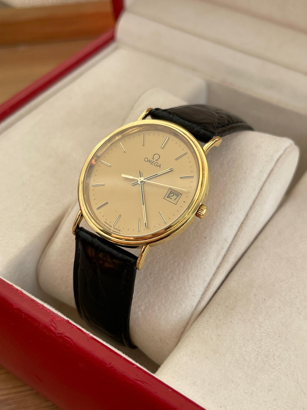Superb Omega Seamaster Jubilee Aur 18K - Full set - Impecabil