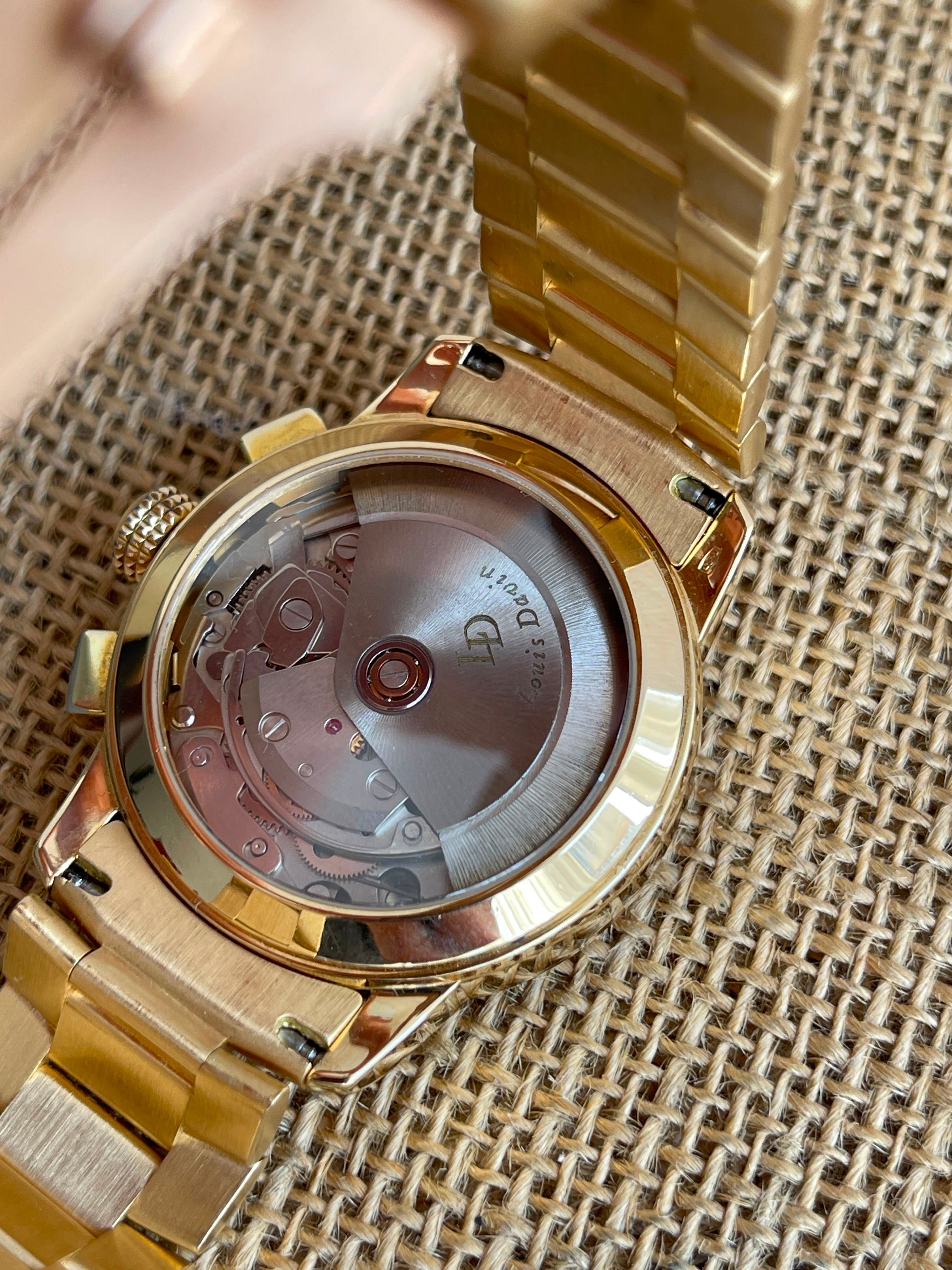 Ceas din Aur 18K Louis Davin - Valjoux 7750 - 148g total