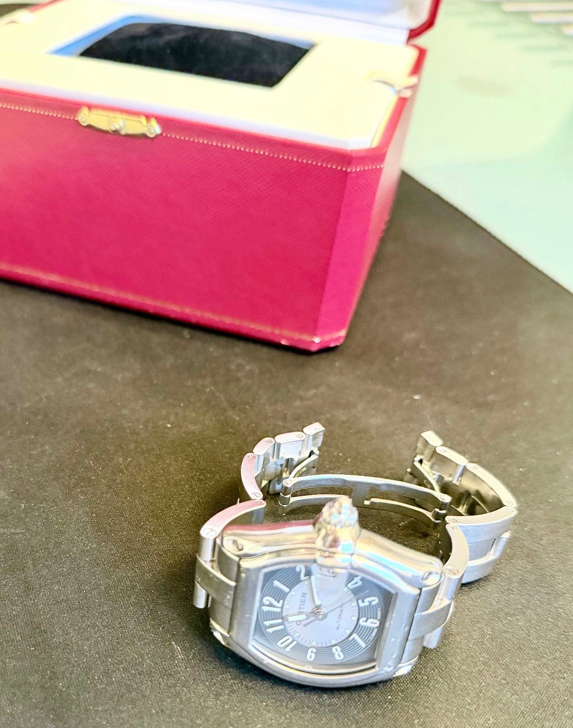Cartier Roadster 2510 Automatic - Full set, cu acte Condiție excelenta