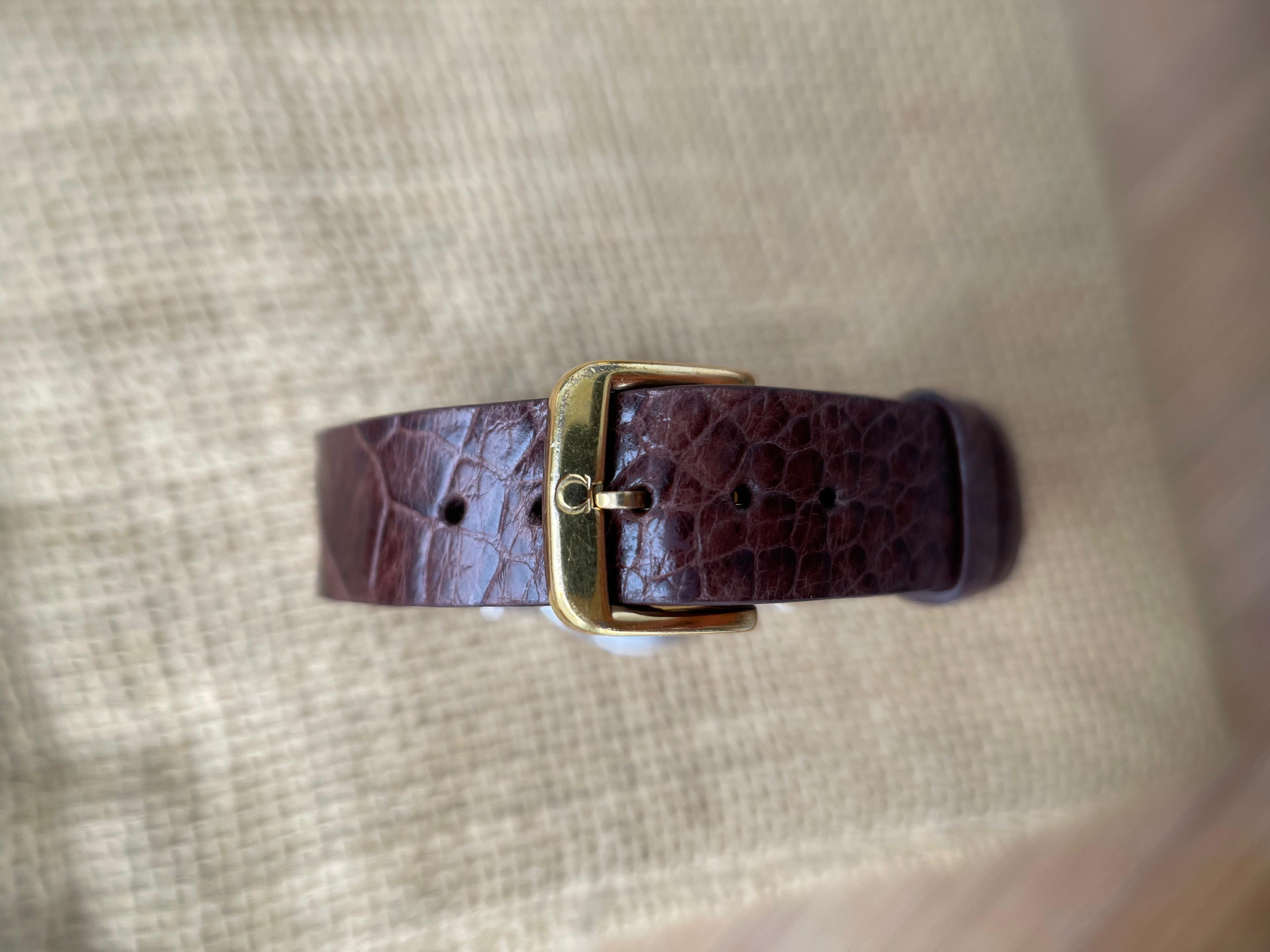 Ceas Omega De Ville - Unisex - curea de piele pe comanda
