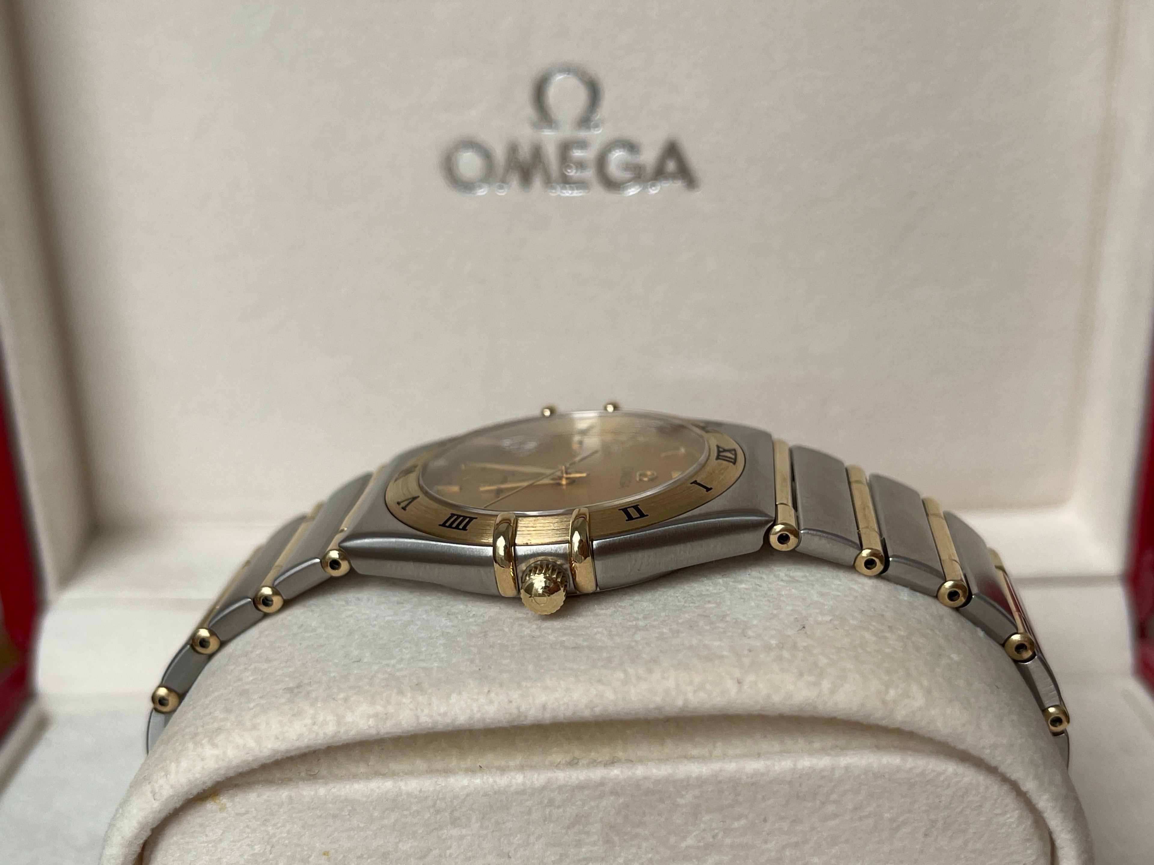 Superb Omega Constellation Aur 18k şi Oțel - Full set, conditie excelentǎ