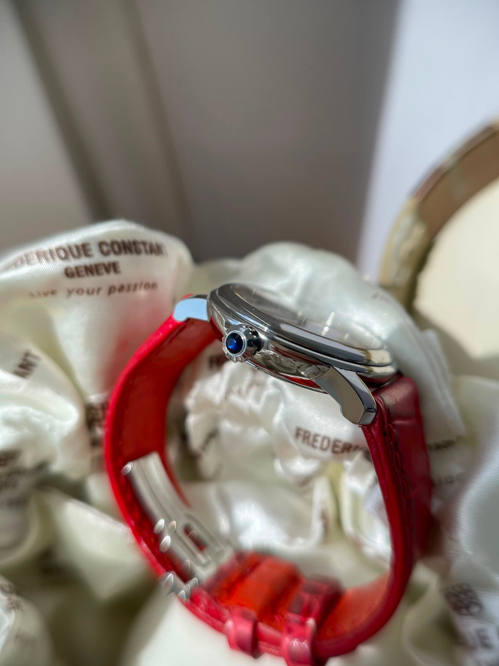 Superb Ceas Frederique Constant - Lady - Automatic - Open Heart cu diamante 💎Ref. FC-310DHB2P6