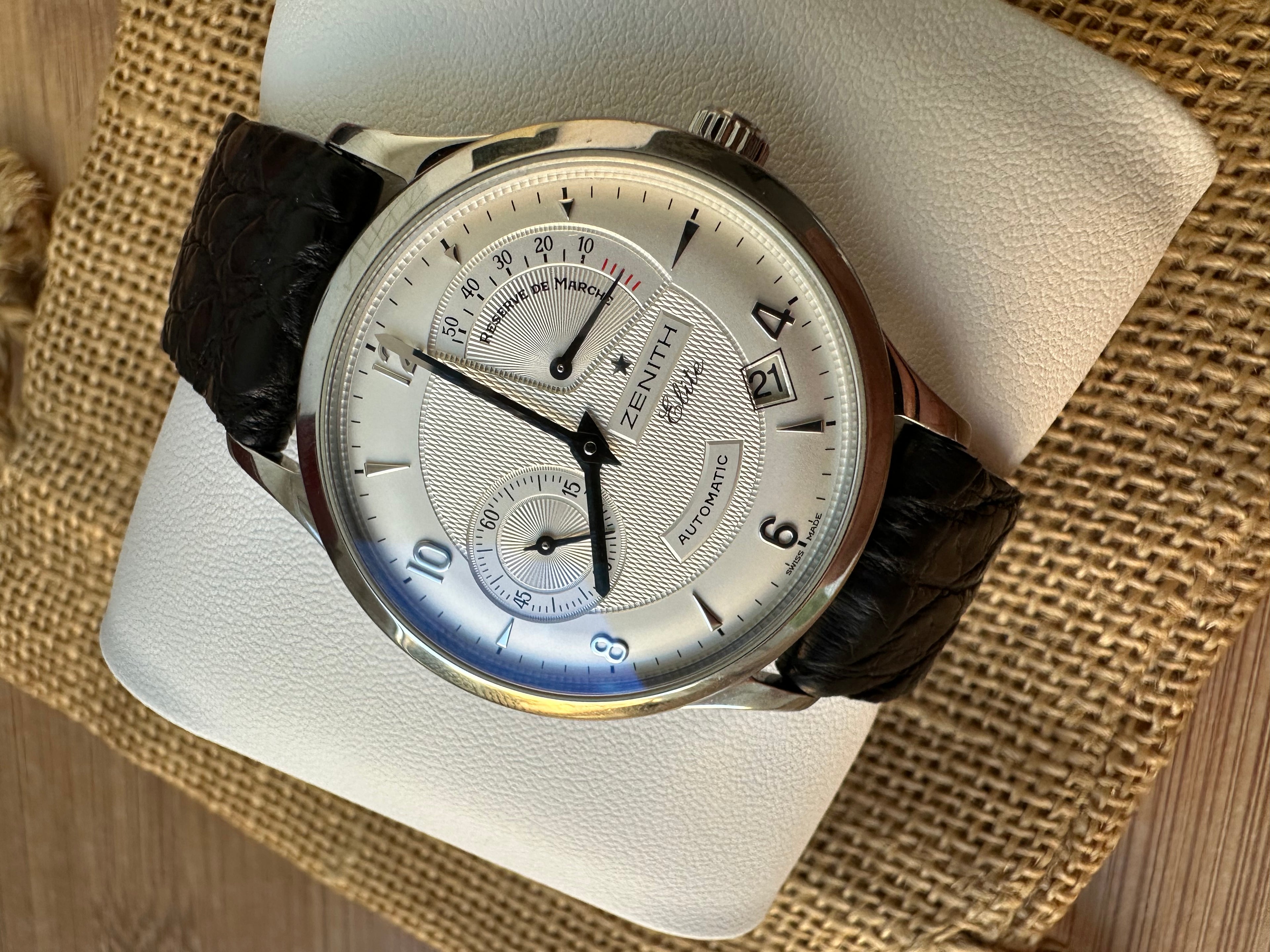 Zenith Elite - Reserve de Marche 37mm