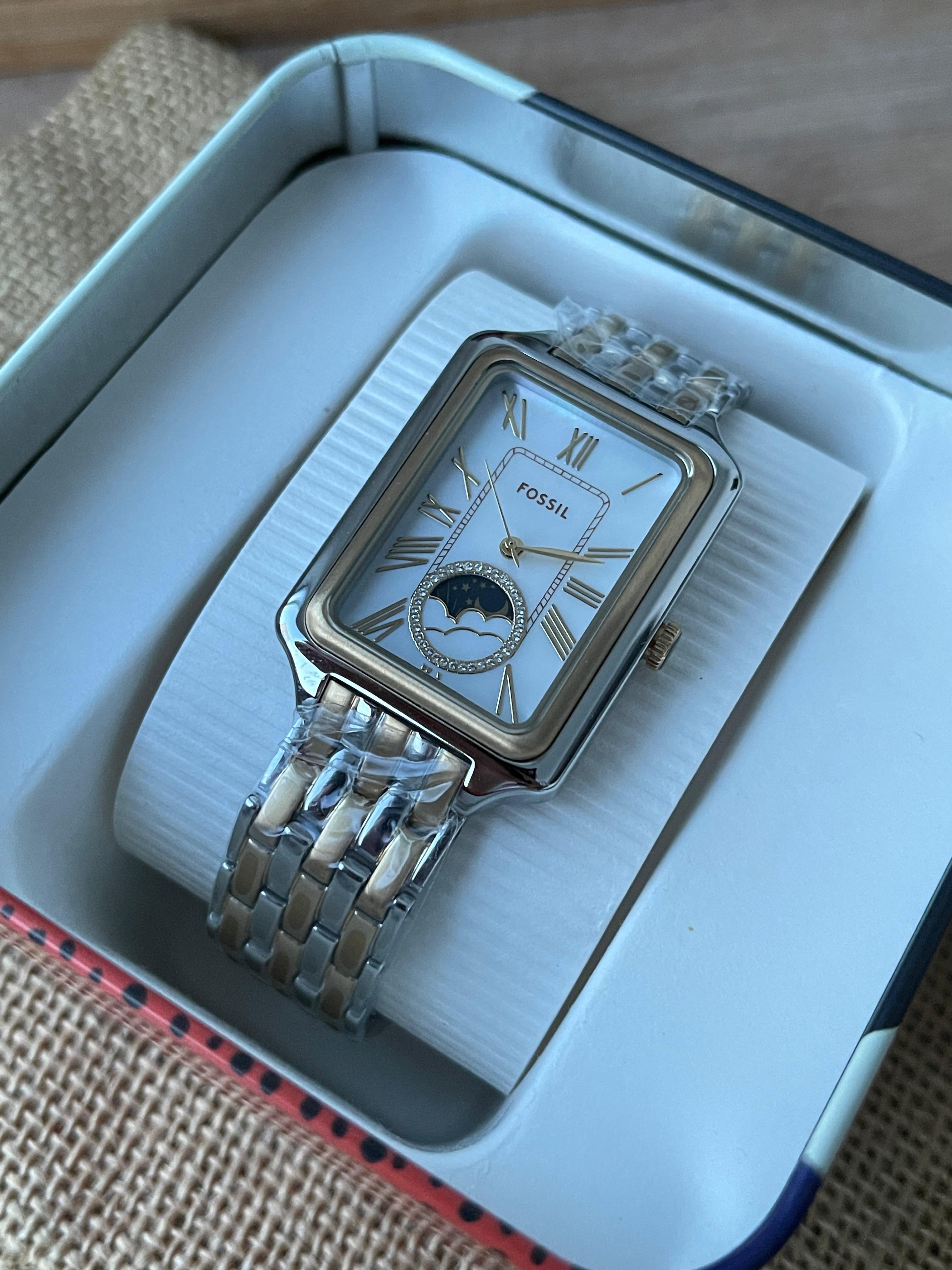 Ceas Fossil Raquel Sun Moon 29mm - Two tone - Mother of Pearl