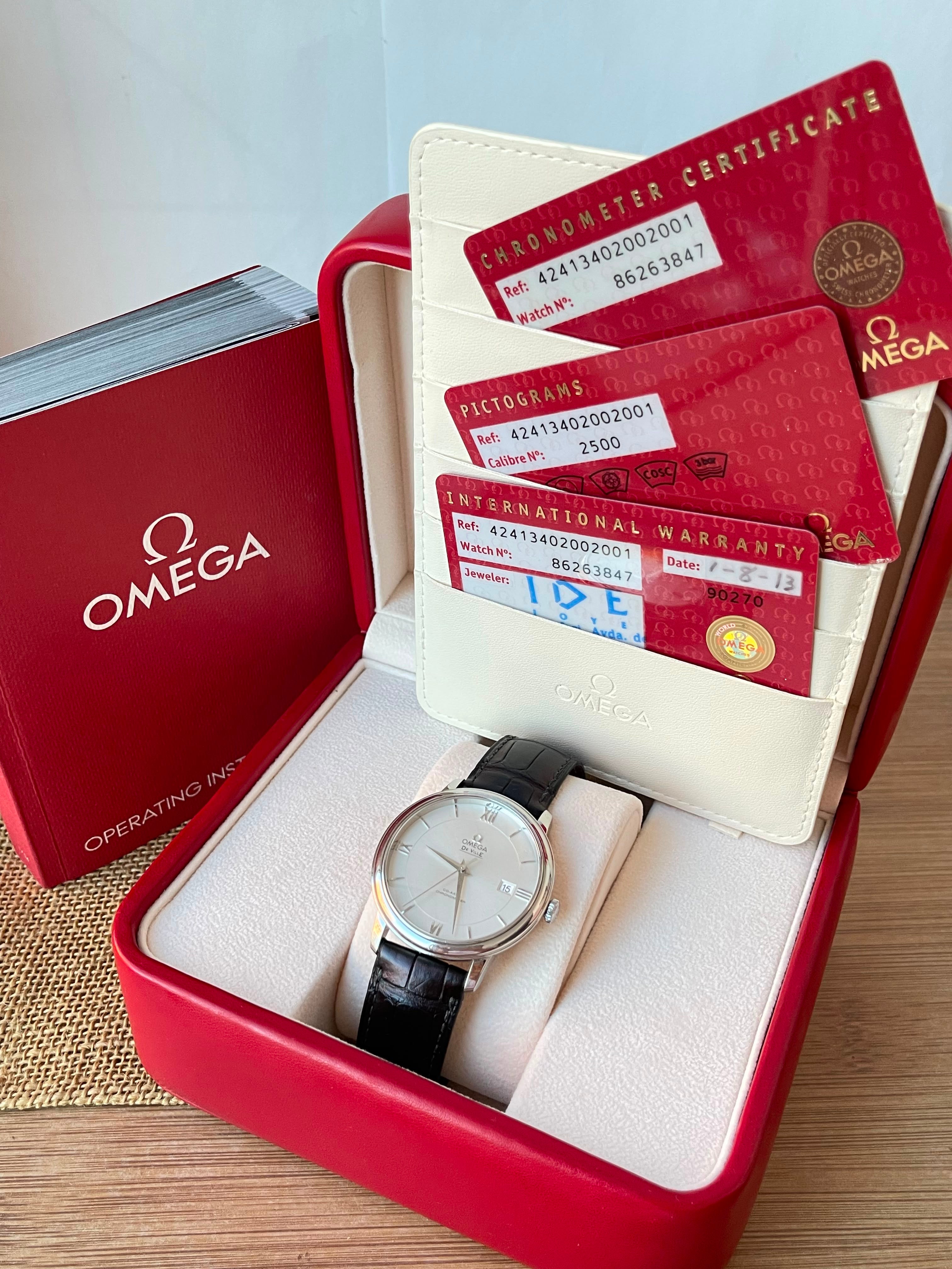 Omega De Ville Prestige Automatic 39.5mm Co-Axial Ref. 424.13.40.20.02.001