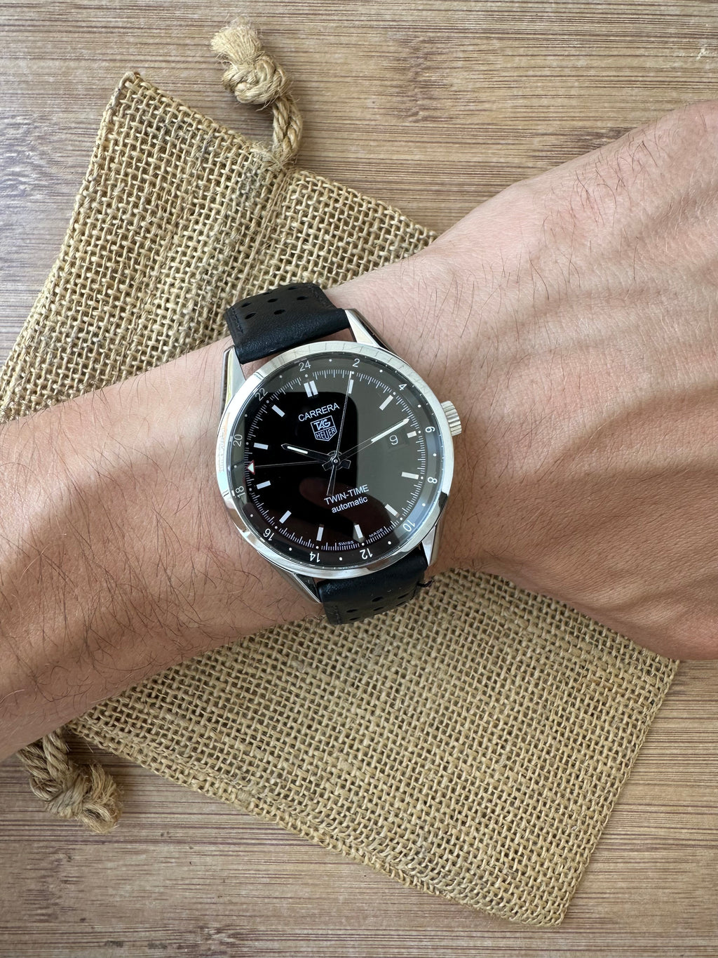 Tag Heuer Carrera Twin time GMT 39mm - Ref. WV2115