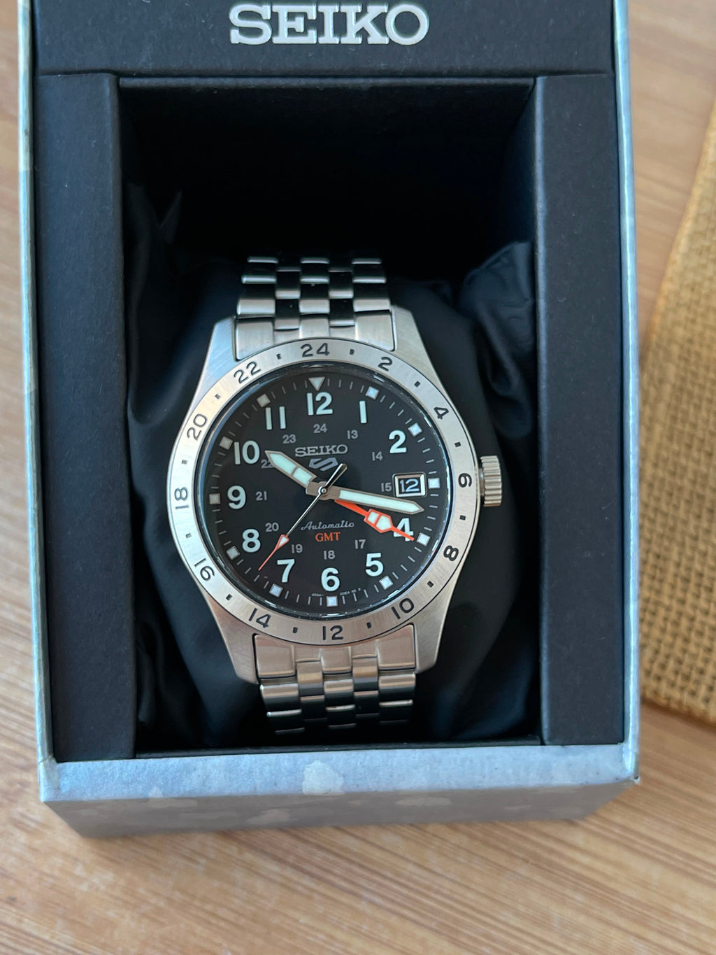 Seiko 5 Field Gmt Automatic - Full Set - impecabil Ref.SSK023K1
