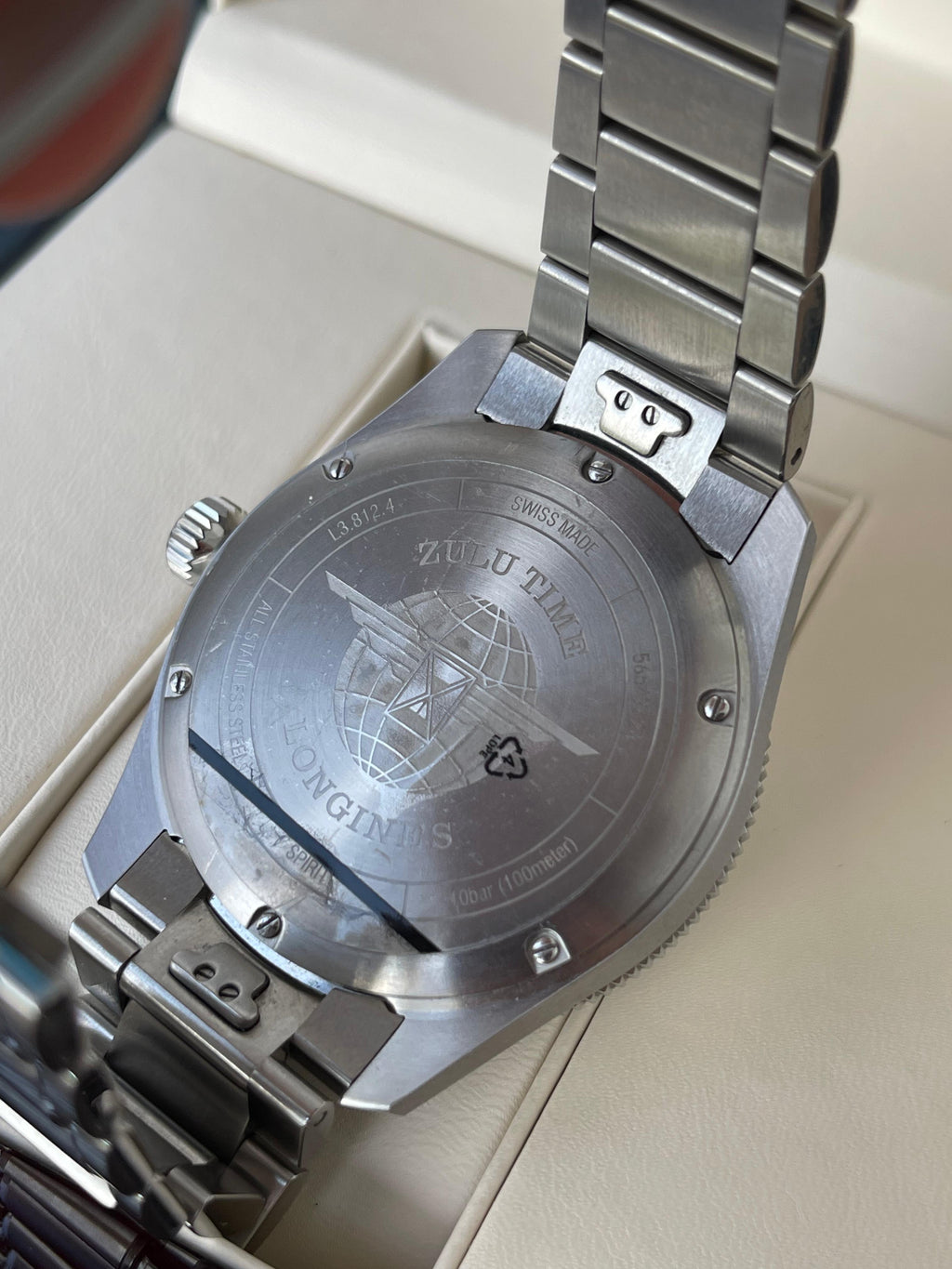 CEAS LONGINES SPIRIT ZULU TIME L3.812.4.53.6 CONDIȚIE EXCELENTǍ, FULL SET 42mm