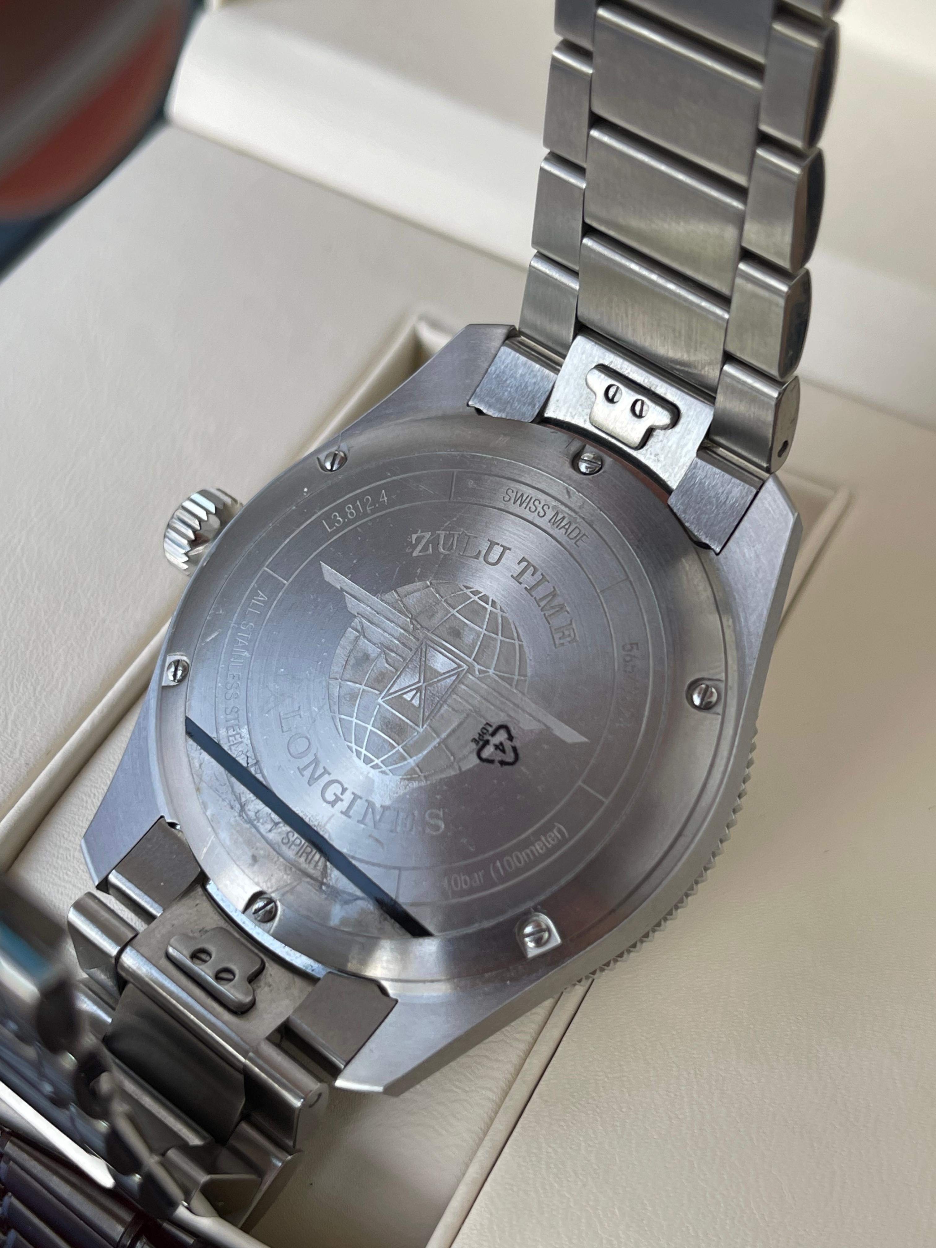 CEAS LONGINES SPIRIT ZULU TIME L3.812.4.53.6 CONDIȚIE EXCELENTǍ, FULL SET 42mm