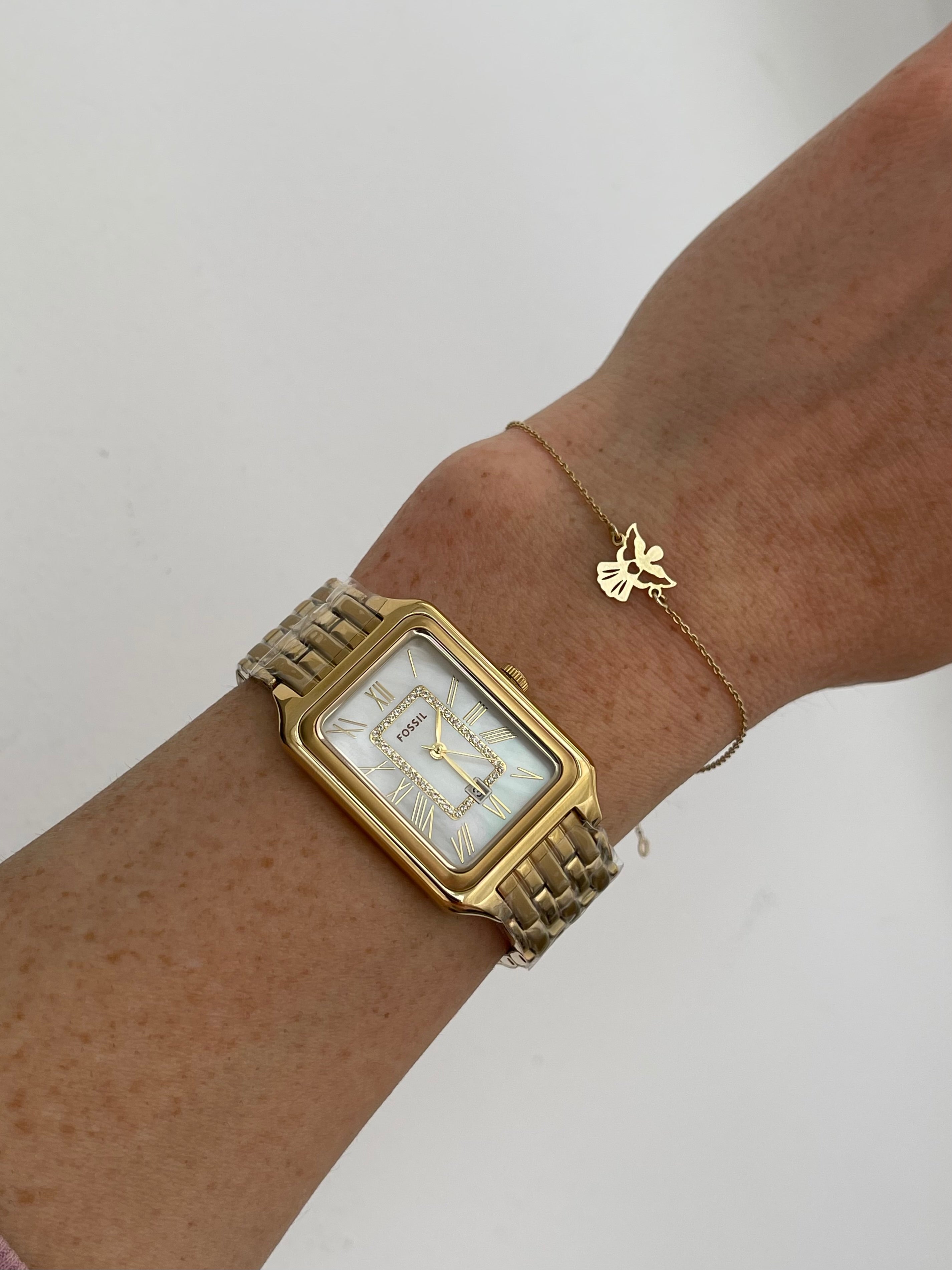 Ceas Fossil Raquel Gold 26mm - Mother of Pearl - ES5304