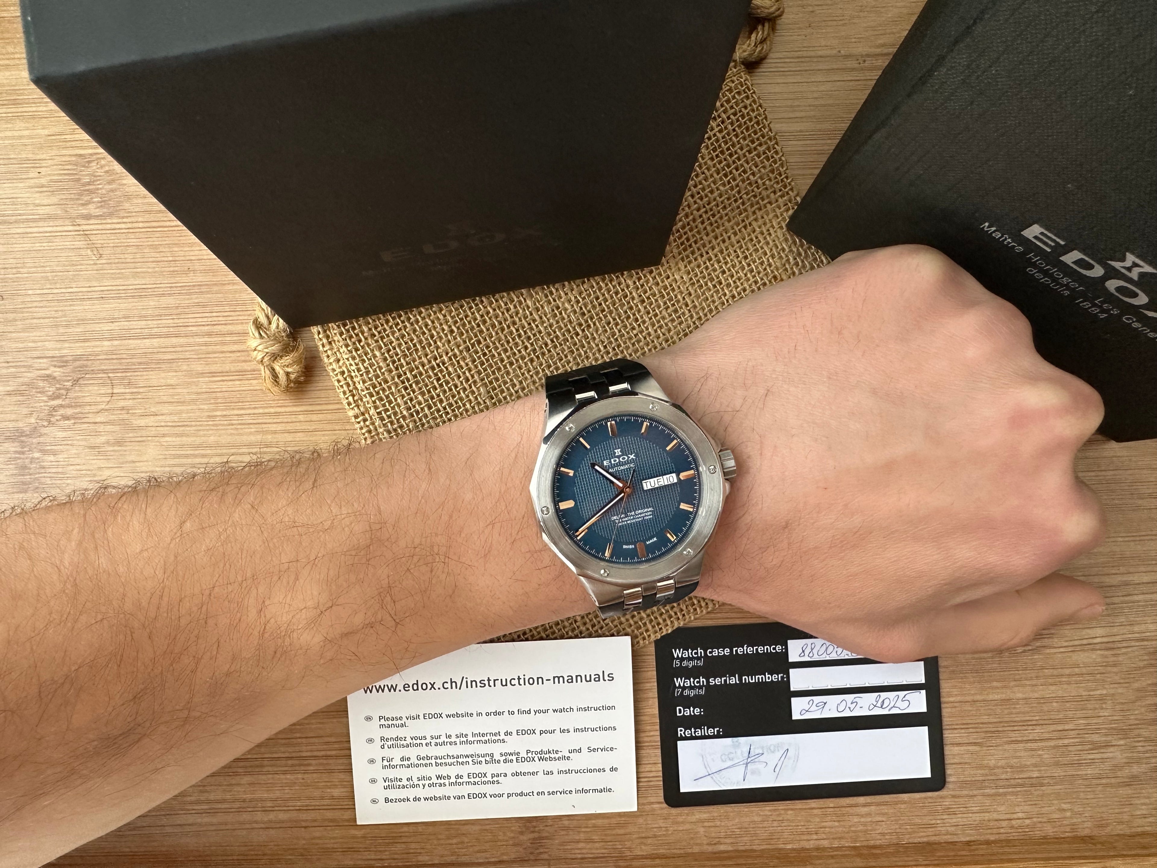 Ceas Edox Delfin Full set Rubber Strap