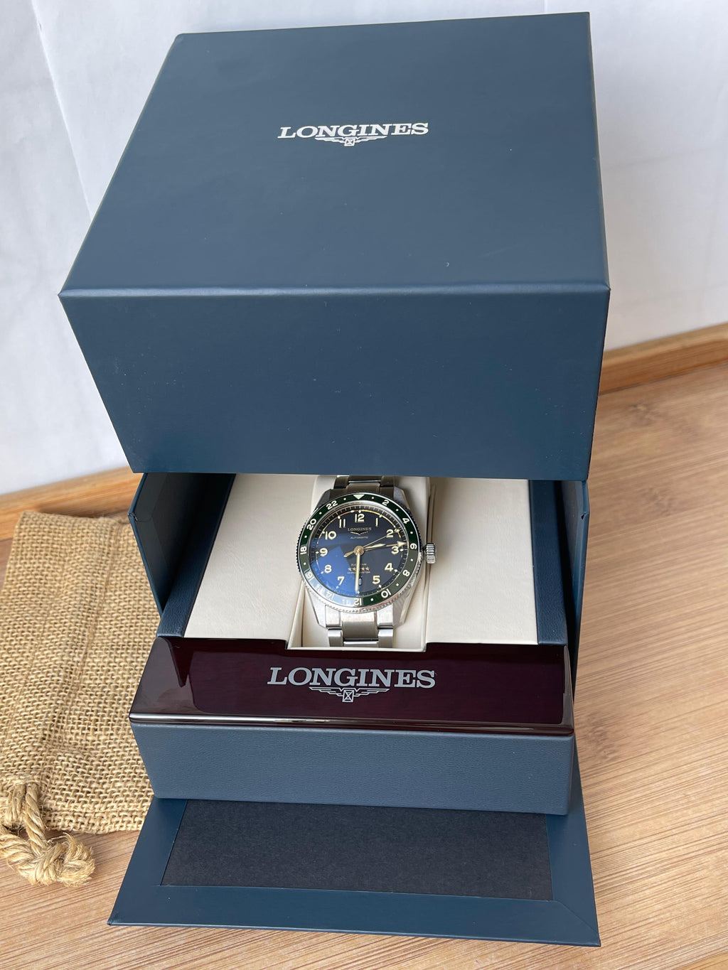 CEAS LONGINES SPIRIT ZULU TIME L3.812.4.53.6 CONDIȚIE EXCELENTǍ, FULL SET 42mm