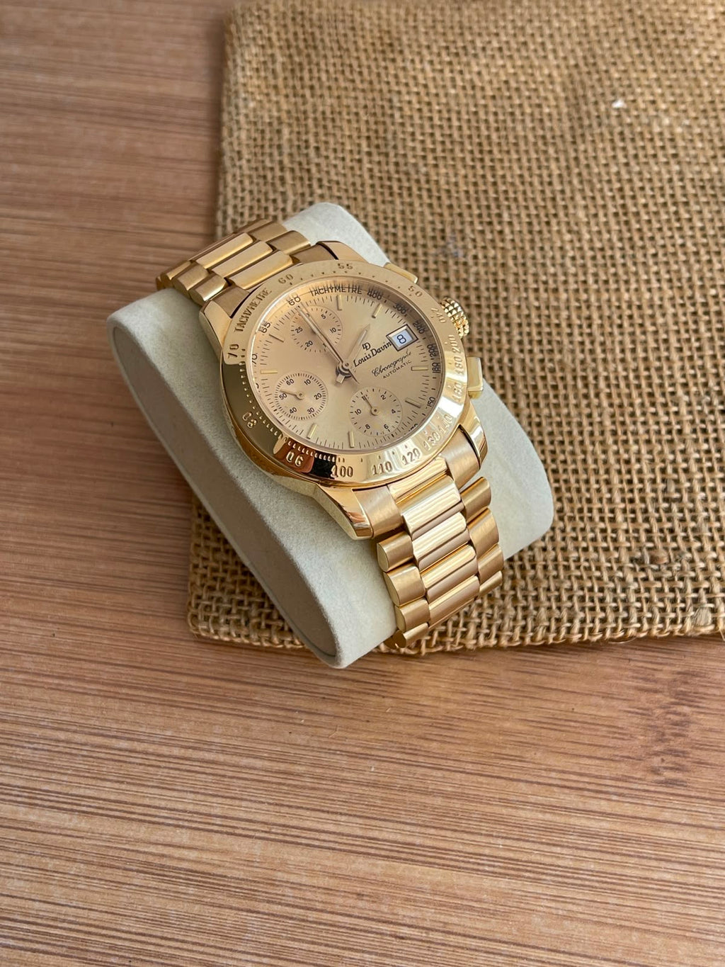 Ceas din Aur 18K Louis Davin - Valjoux 7750 - 148g total