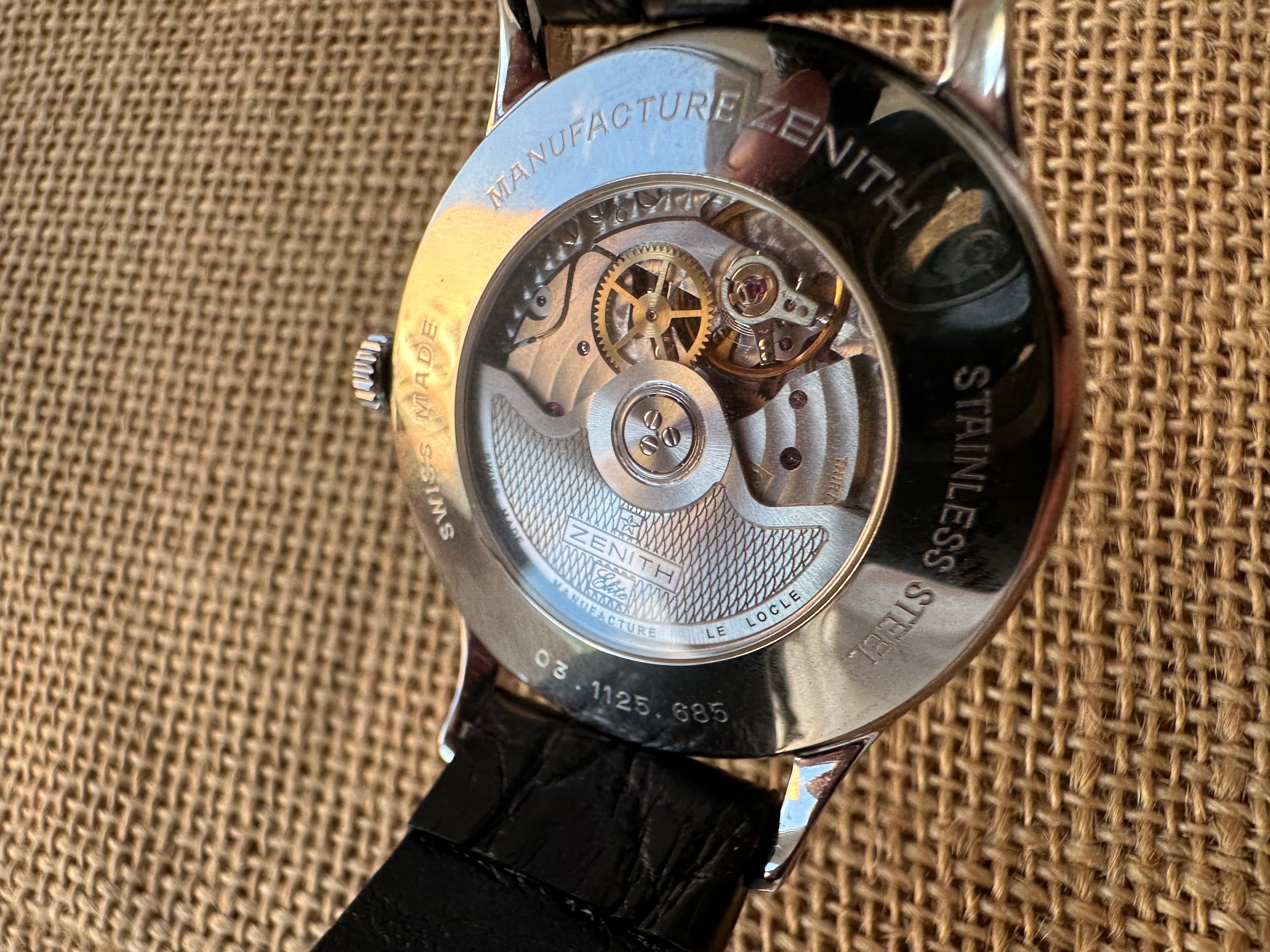 Zenith Elite - Reserve de Marche 37mm