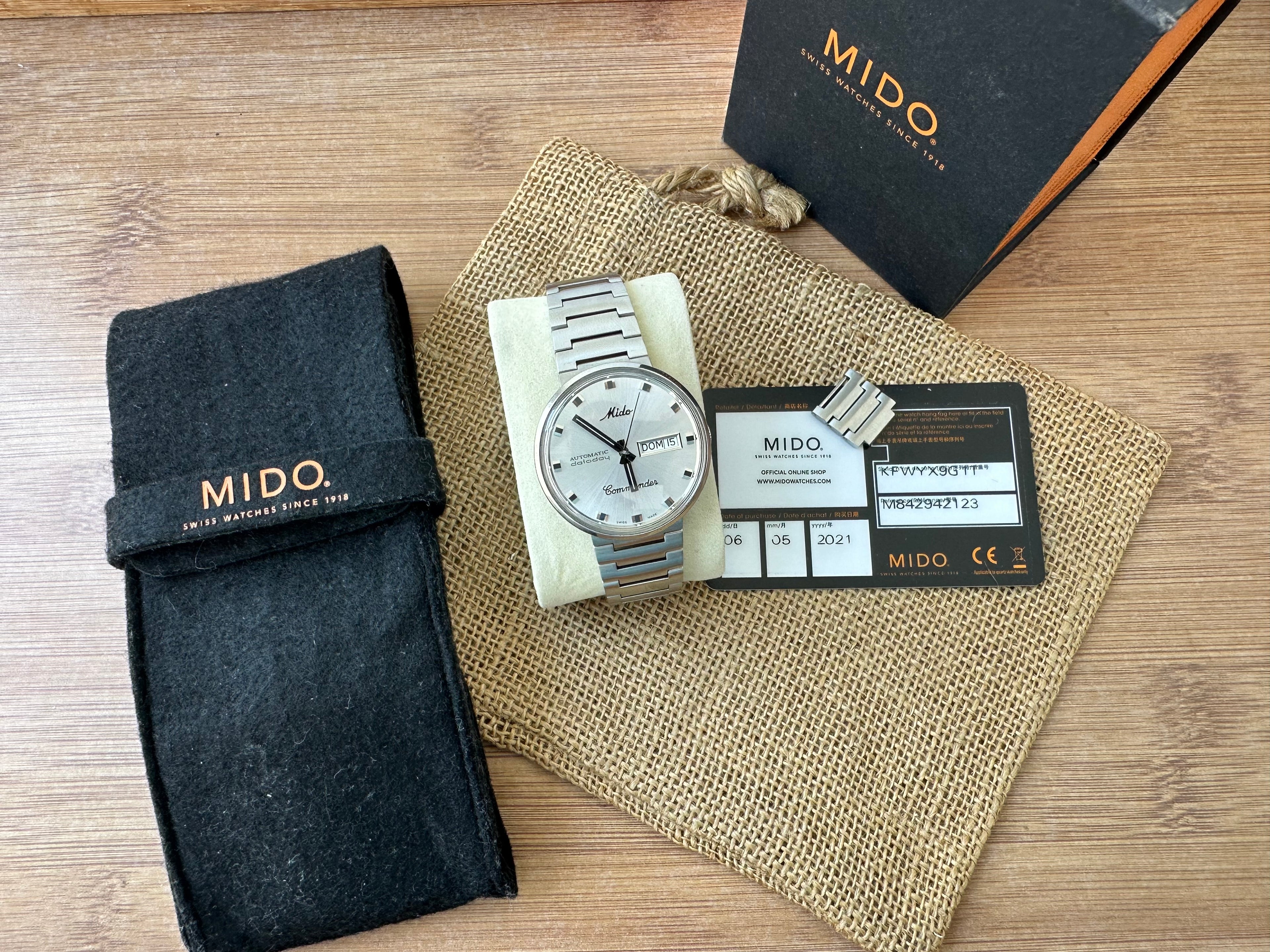 Ceas Mido Commander Automatic Datoday 39mm- Full set - Impecabil -M8425.4.11.1
