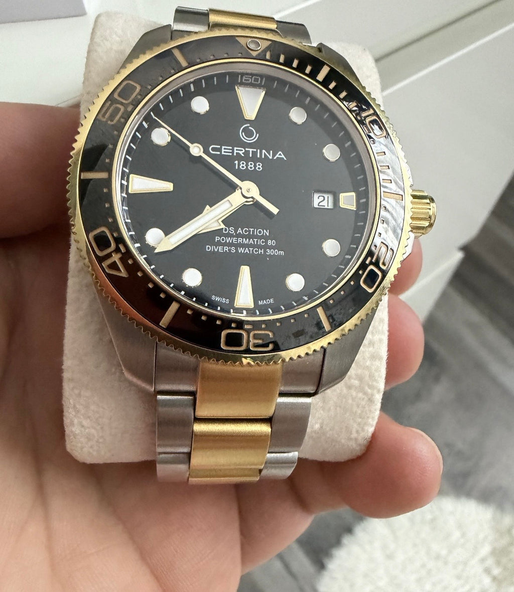 Certina DS Action Diver Full Set - Powermatic 80 - Two tone- Impecabil