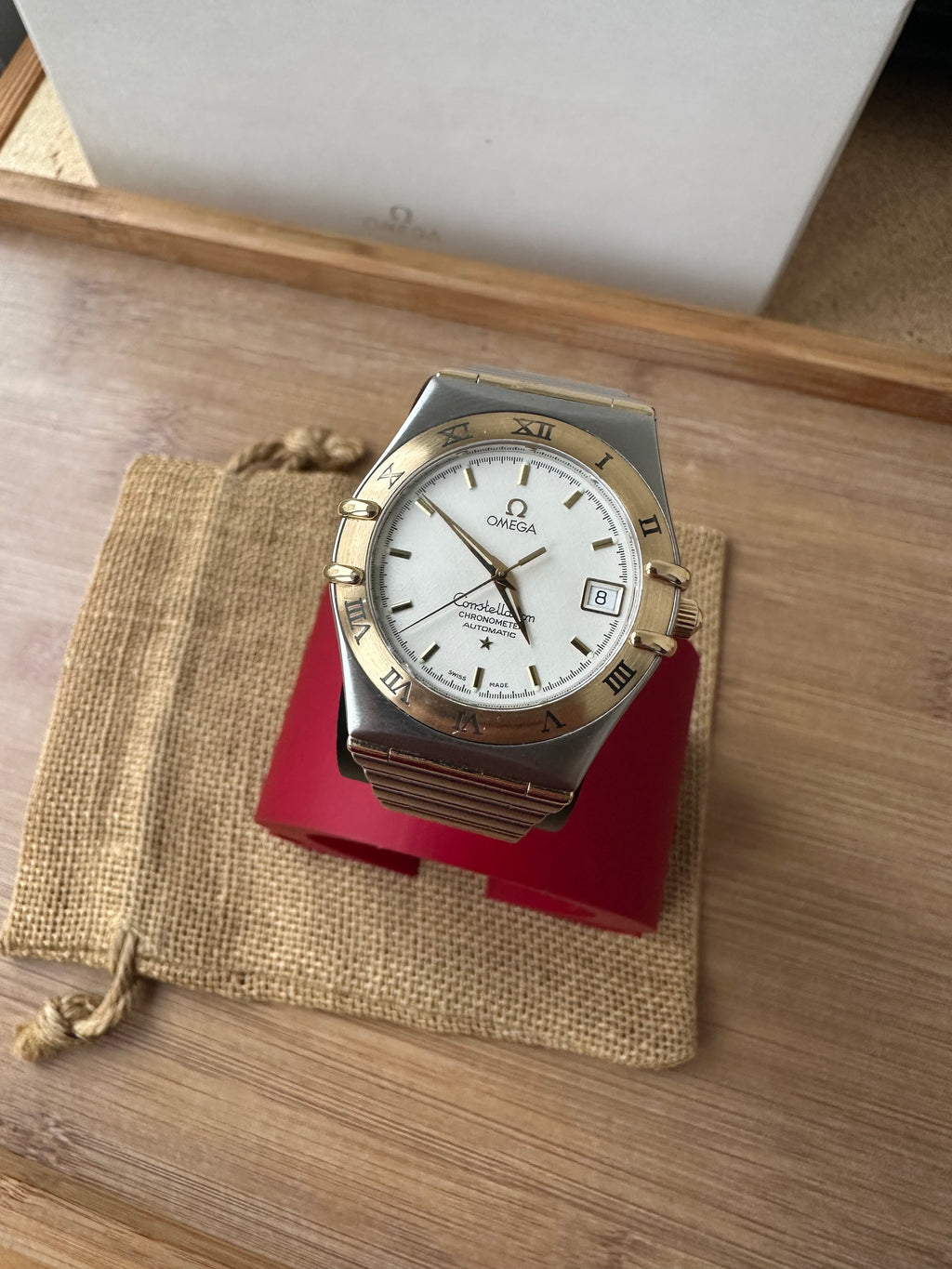 Omega Constellation Aur 18k Oțel Automatic 35.5mm diametrul