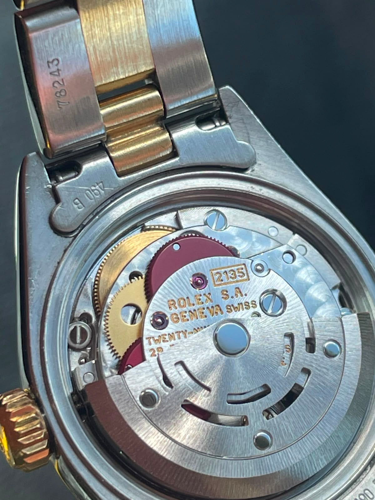 Rolex Datejust Lady Aur şi Oțel 26mm Blue Dial Ref. 69173