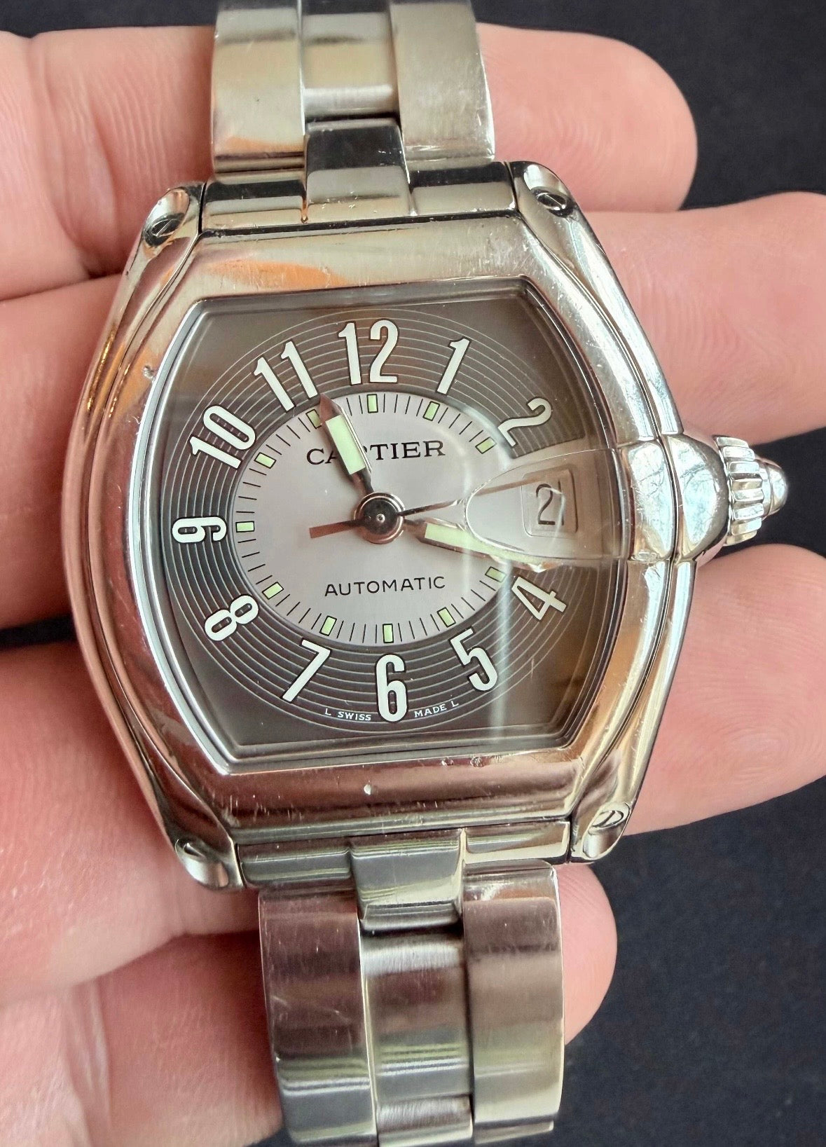 Cartier Roadster 2510 Automatic - Full set, cu acte Condiție excelenta