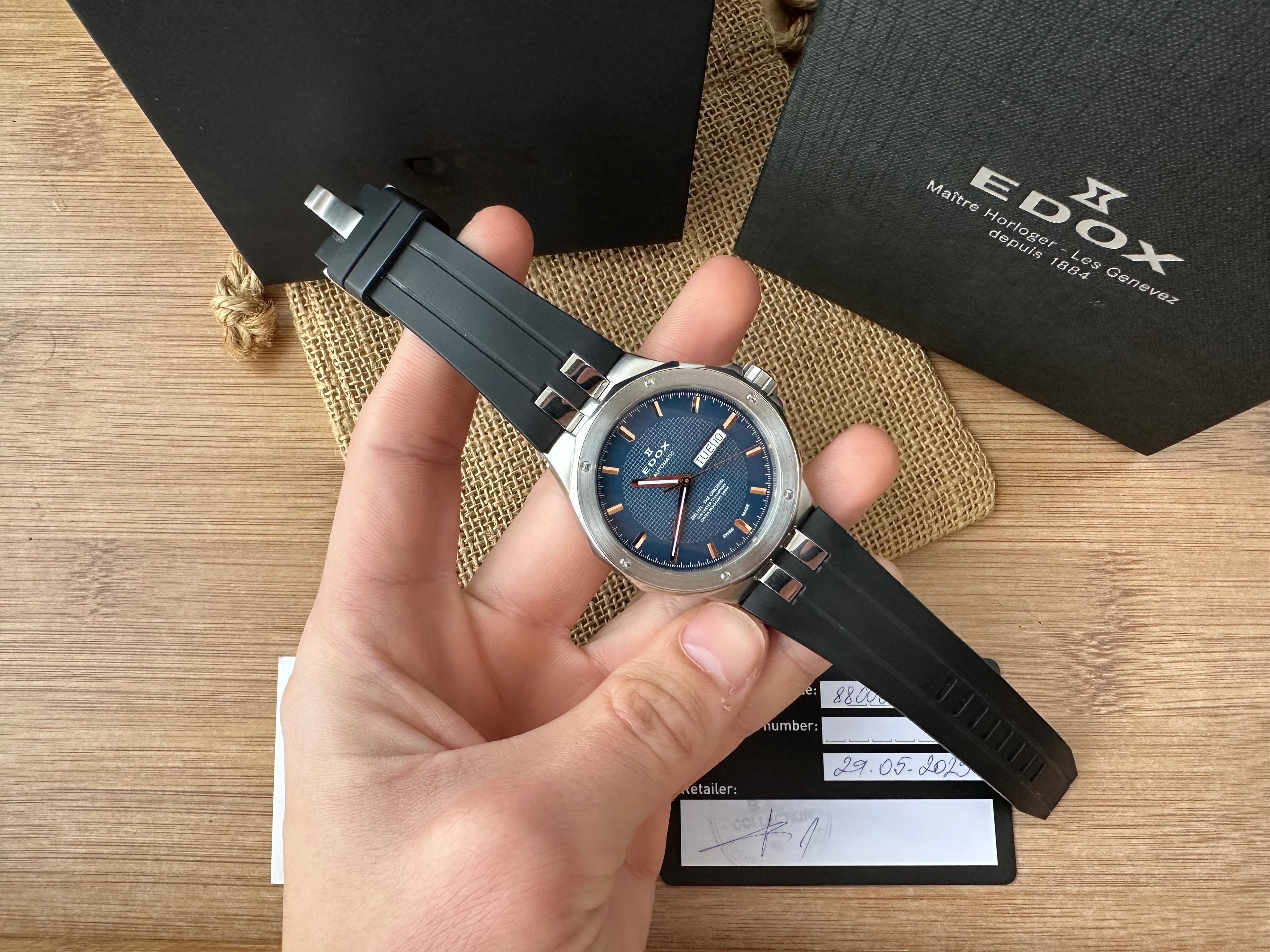 Ceas Edox Delfin Full set Rubber Strap