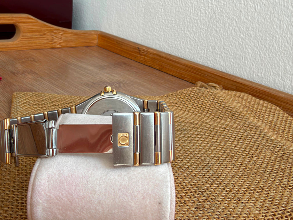Omega Constellation Manhattan  Aur Otel - 33.5mm diametrul Full set - Conditie excelenta - Ref. 396.1201