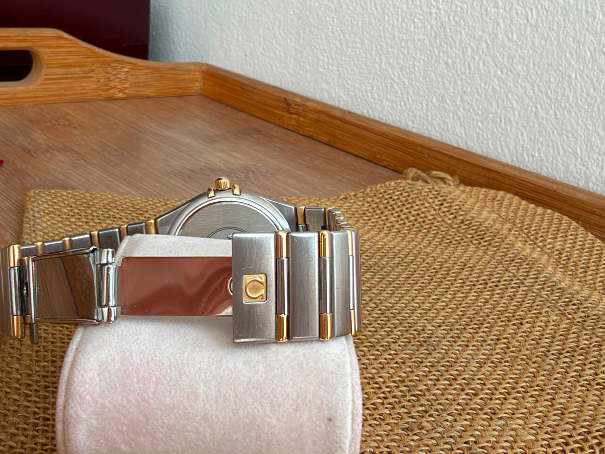 Omega Constellation Manhattan  Aur Otel - 33.5mm diametrul Full set - Conditie excelenta - Ref. 396.1201