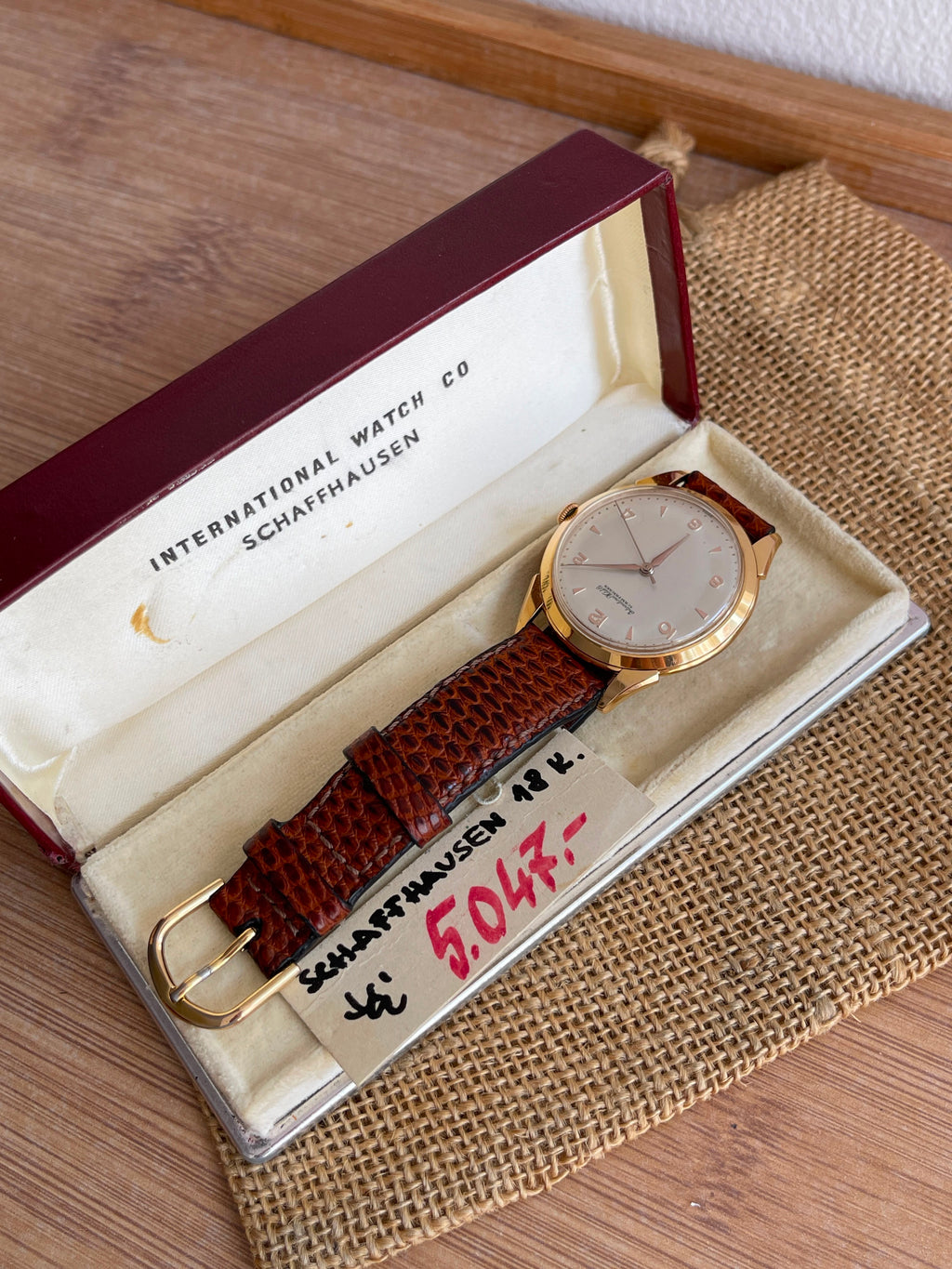Ceas IWC din Aur 18K - Calibru Mecanic - Full set - impecabil - 15.07.1966