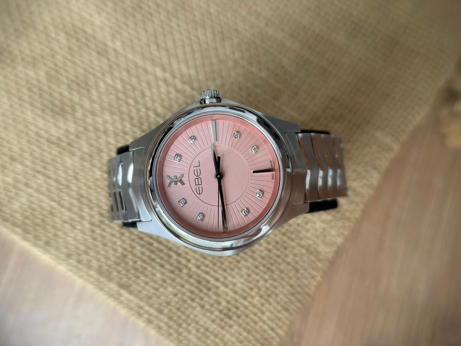 Superb Ebel Lady Wave 35mm cu diamante - ref. 1216303