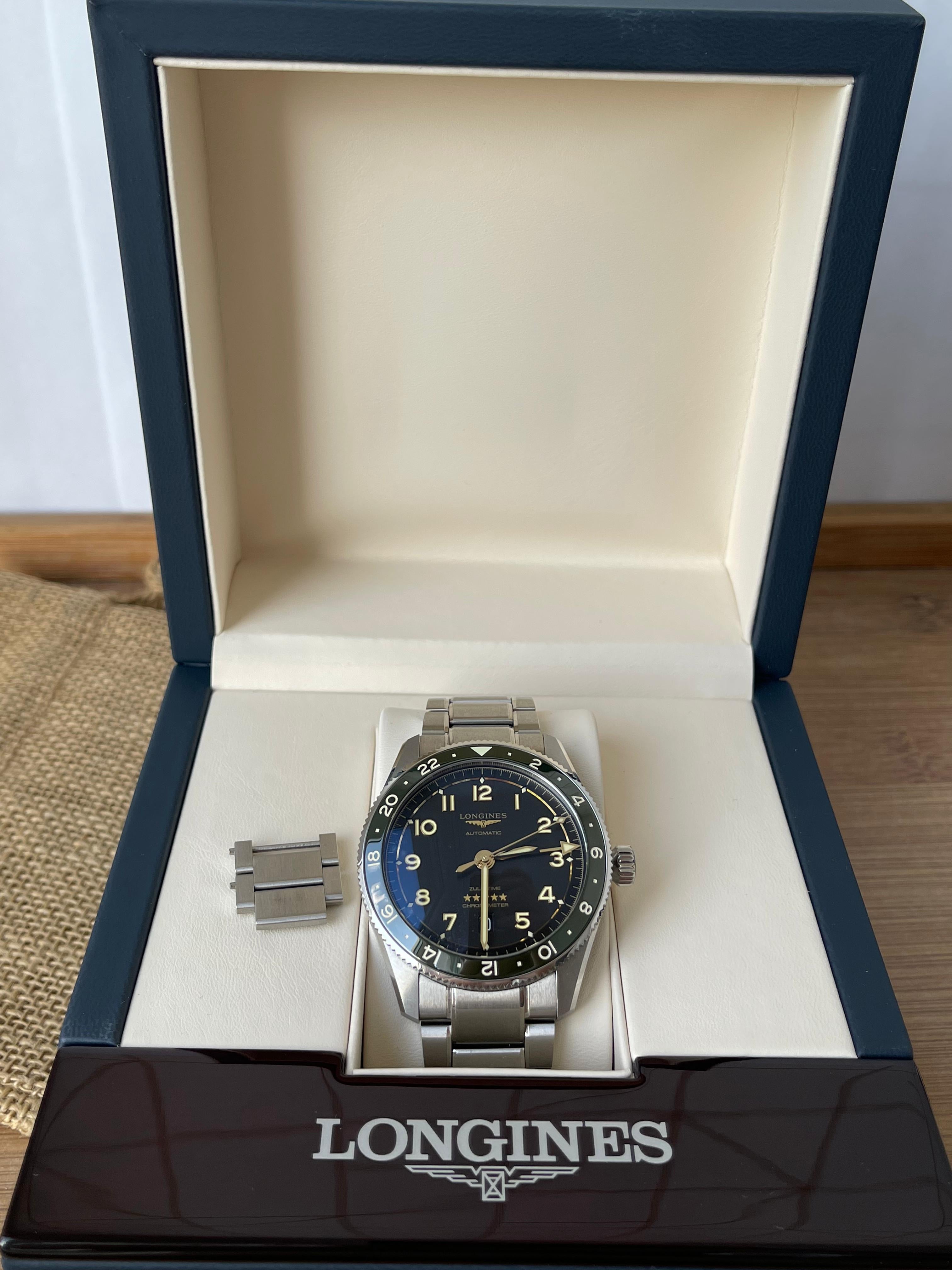 CEAS LONGINES SPIRIT ZULU TIME L3.812.4.53.6 CONDIȚIE EXCELENTǍ, FULL SET 42mm