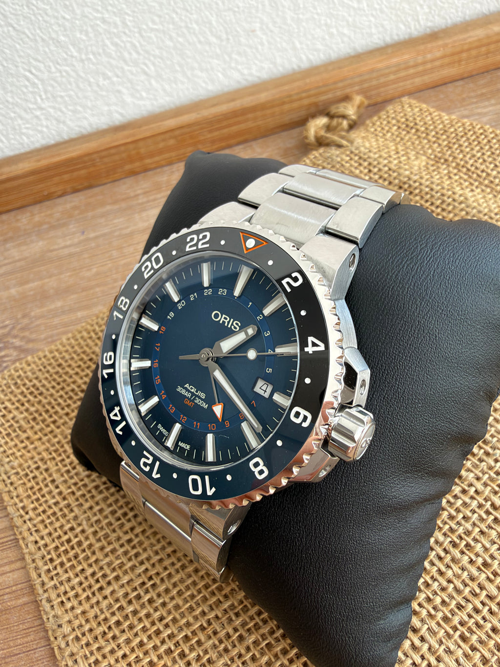 Oris Aquis GMT Carysfort 43.5mm - bezel ceramic - Ediție limitată - impecabil - Ref. 01 798 7754 4185-Set MB