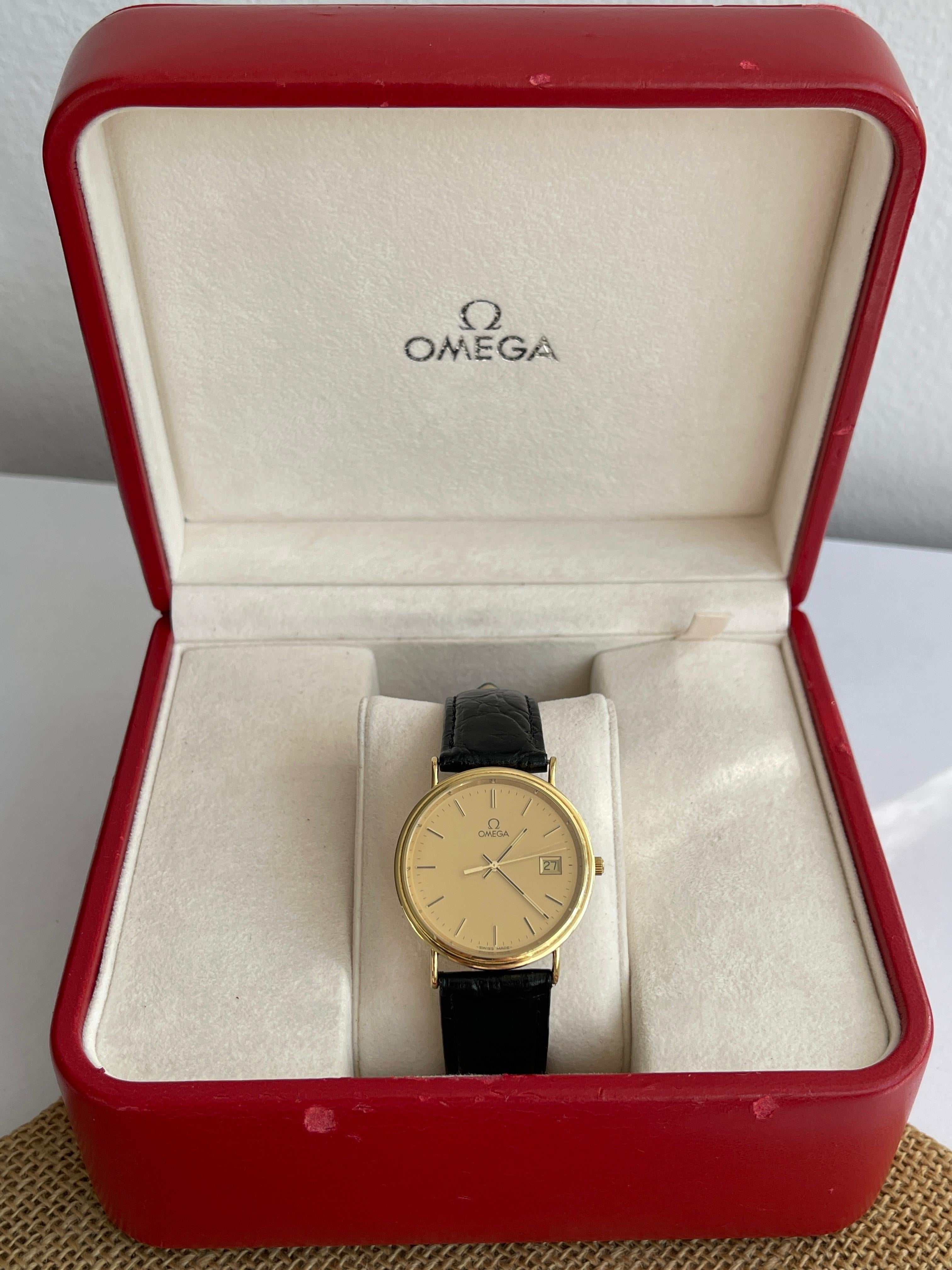 Superb Omega Seamaster Jubilee Aur 18K - Full set - Impecabil