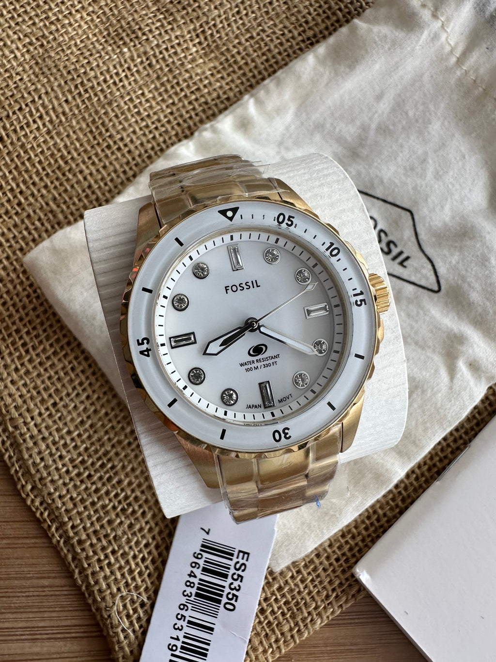 Ceas Fossil Blue-Dive Three Hand Gold Tone