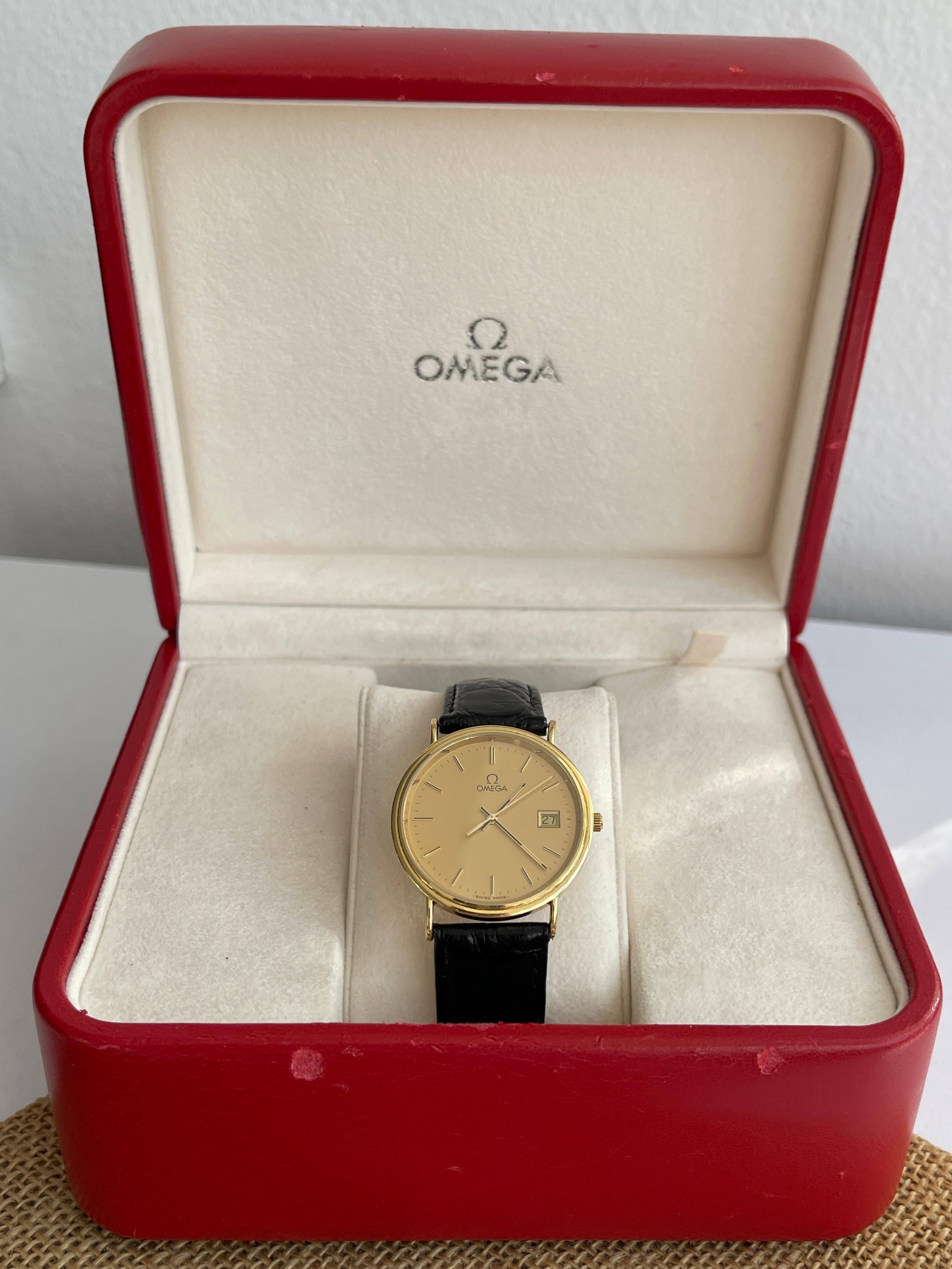 Superb Omega Seamaster Jubilee Aur 18K - Full set - Impecabil
