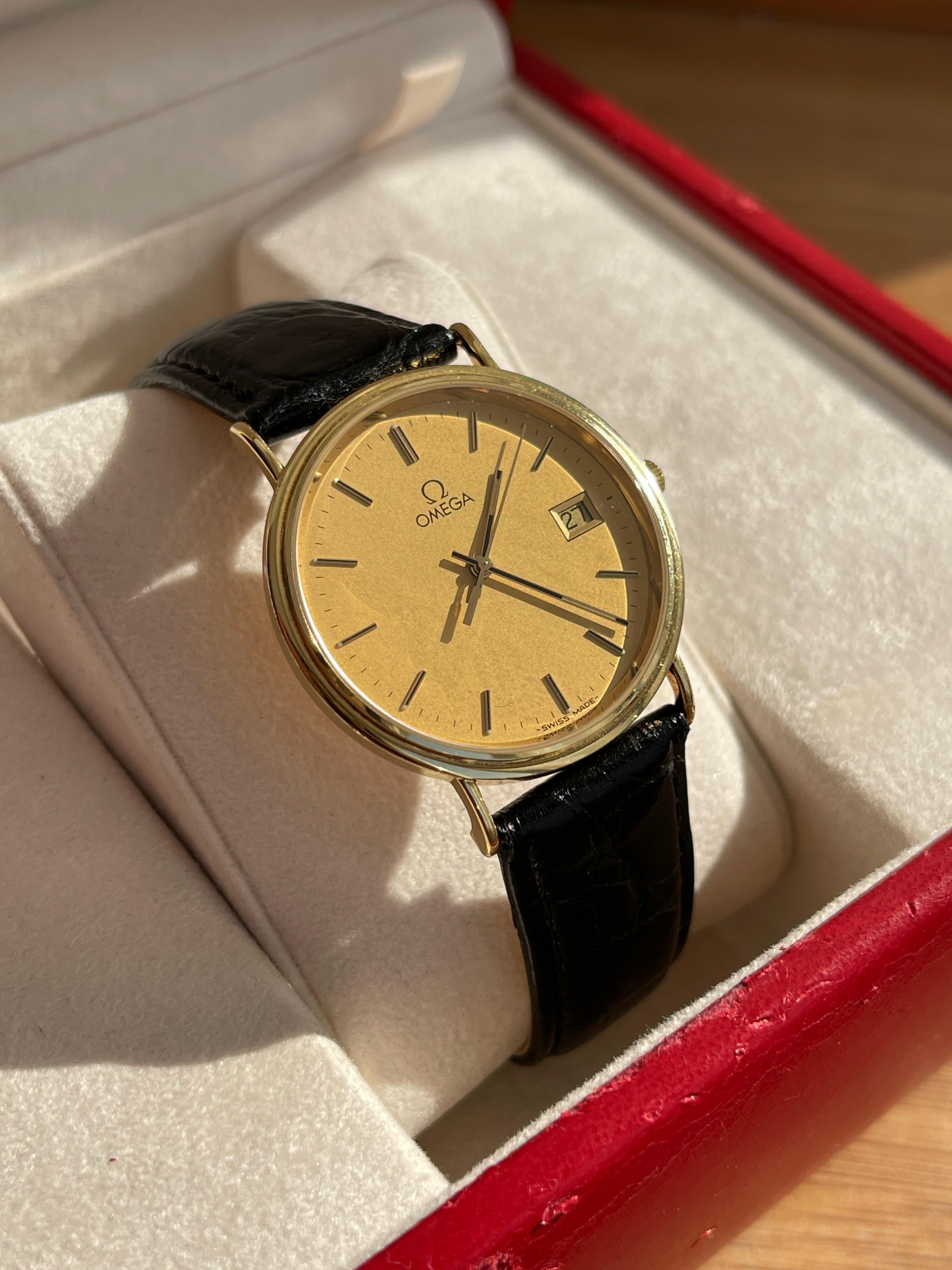 Superb Omega Seamaster Jubilee Aur 18K - Full set - Impecabil