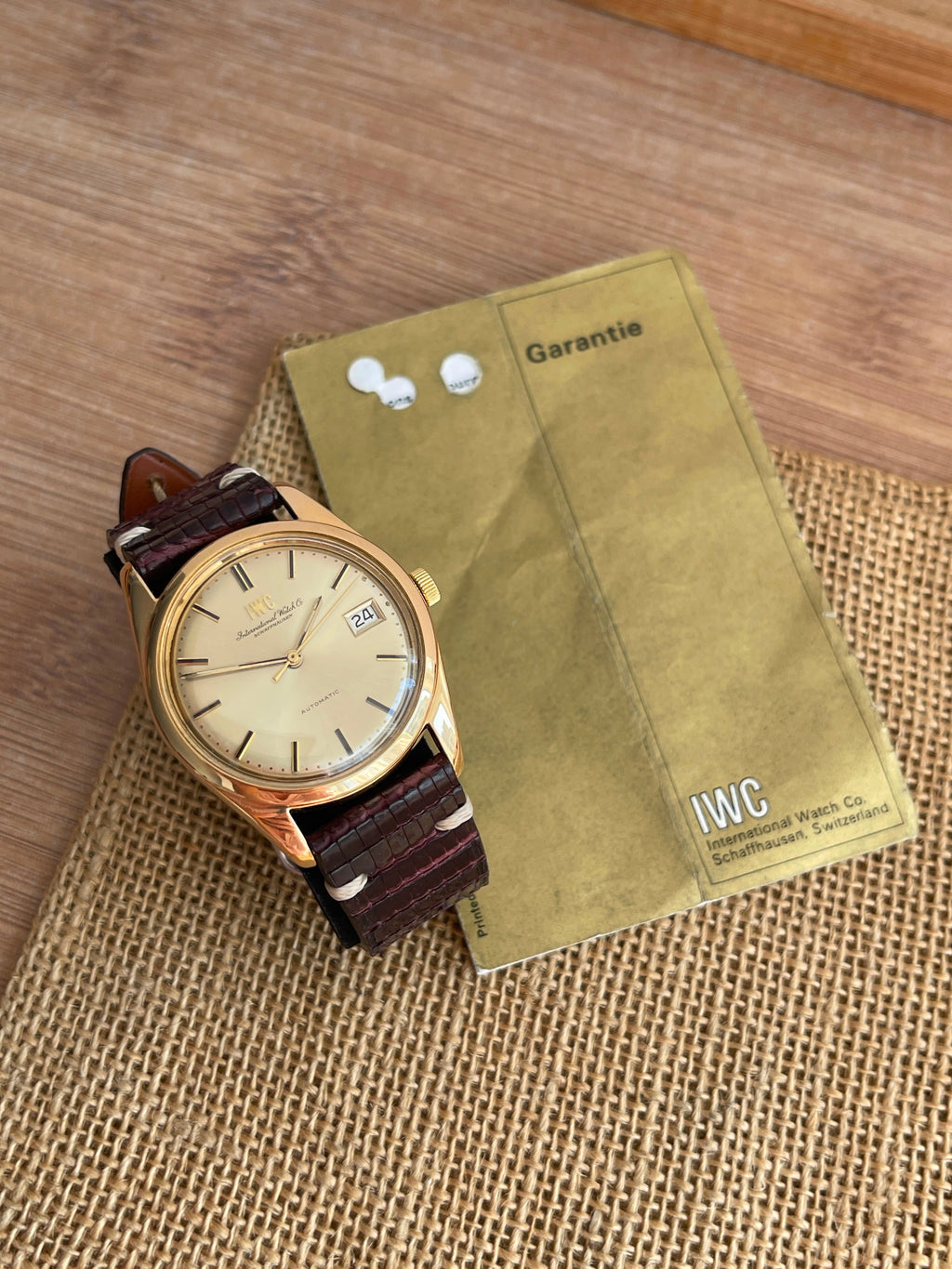 IWC Automatic Aur 18K - Vintage - NOS - din 1970