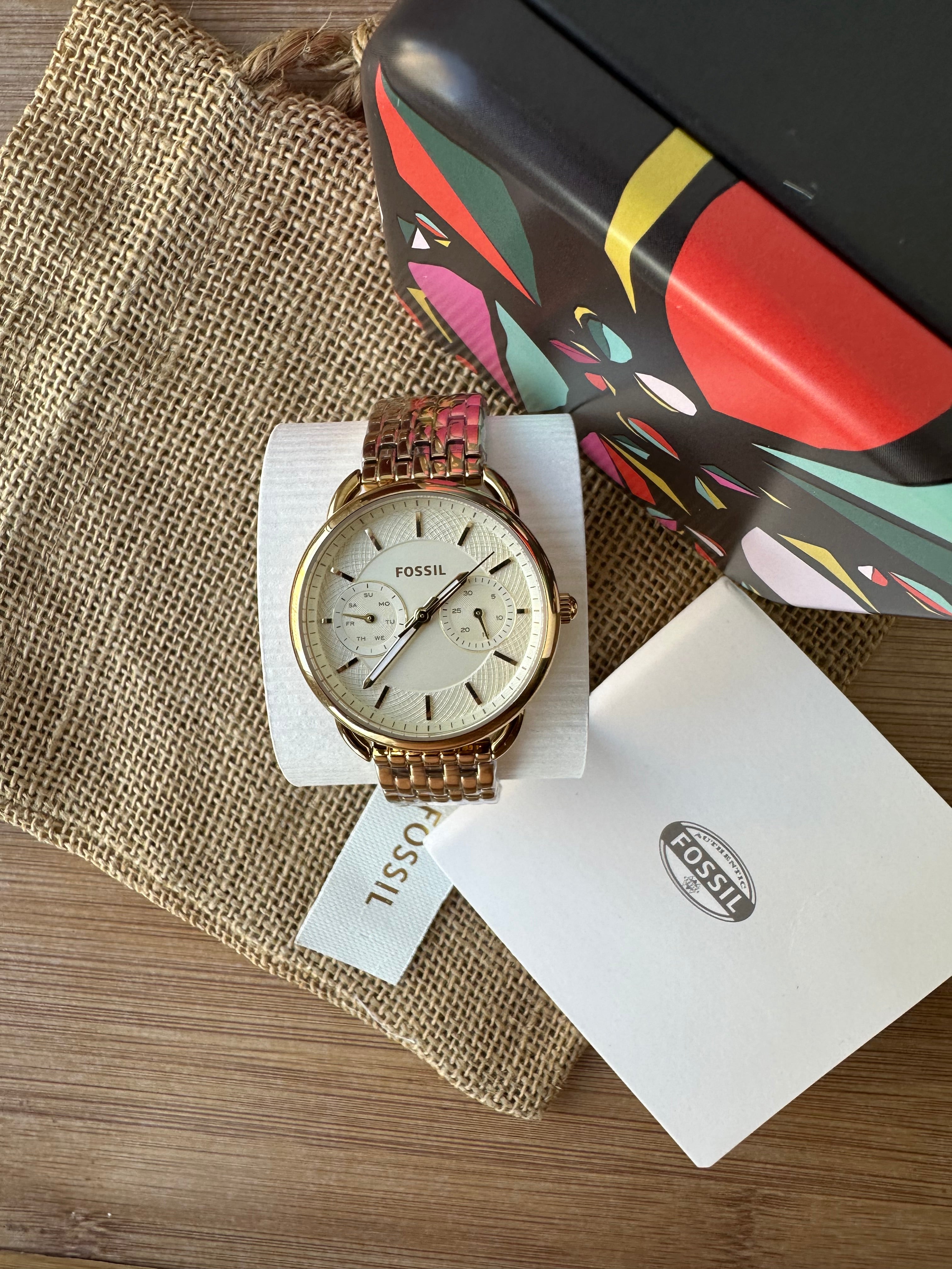 Ceas Fossil Tailor Gold nou - ES3714 - 35mm diametrul