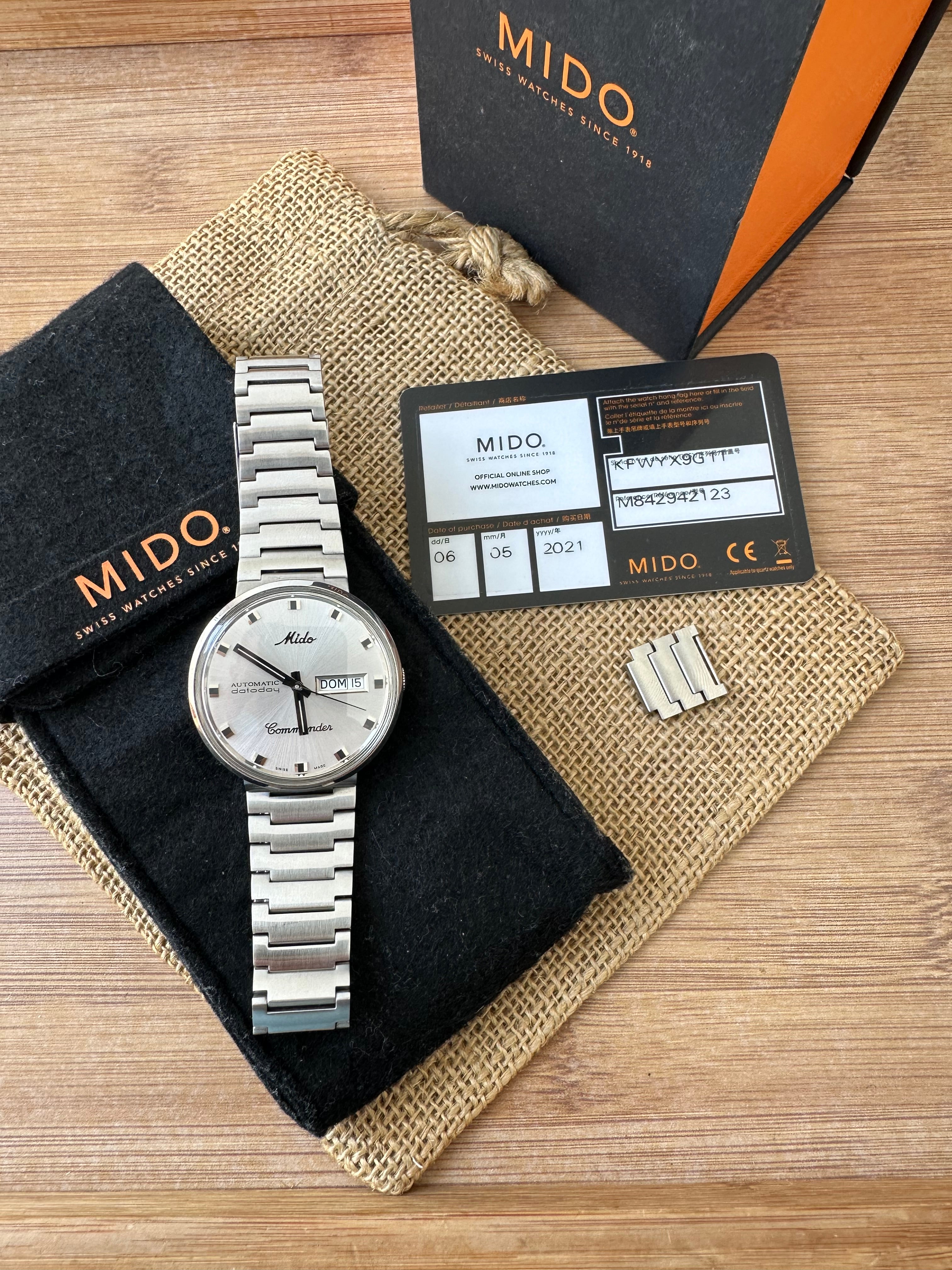 Ceas Mido Commander Automatic Datoday 39mm- Full set - Impecabil -M8425.4.11.1