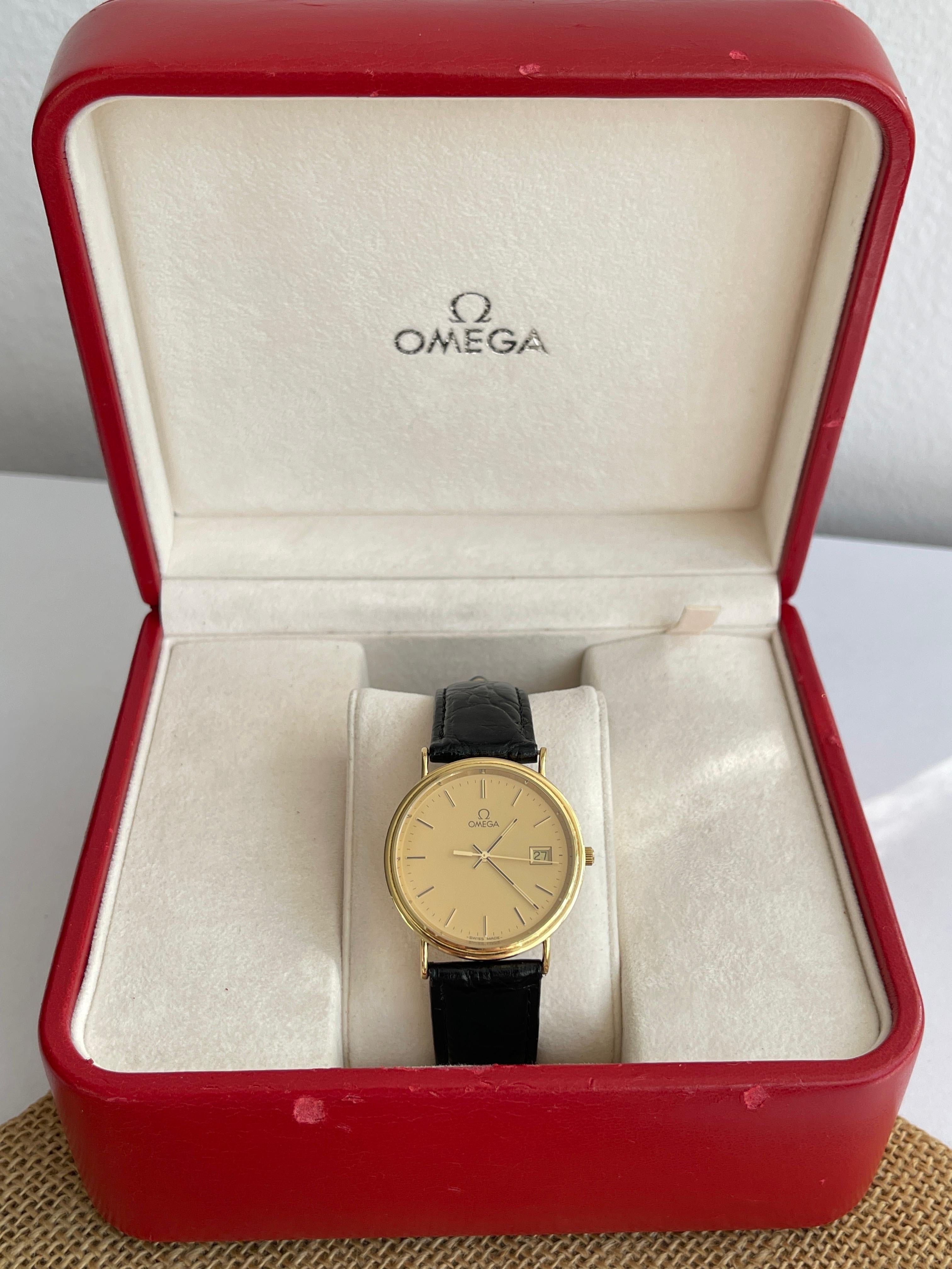 Superb Omega Seamaster Jubilee Aur 18K - Full set - Impecabil