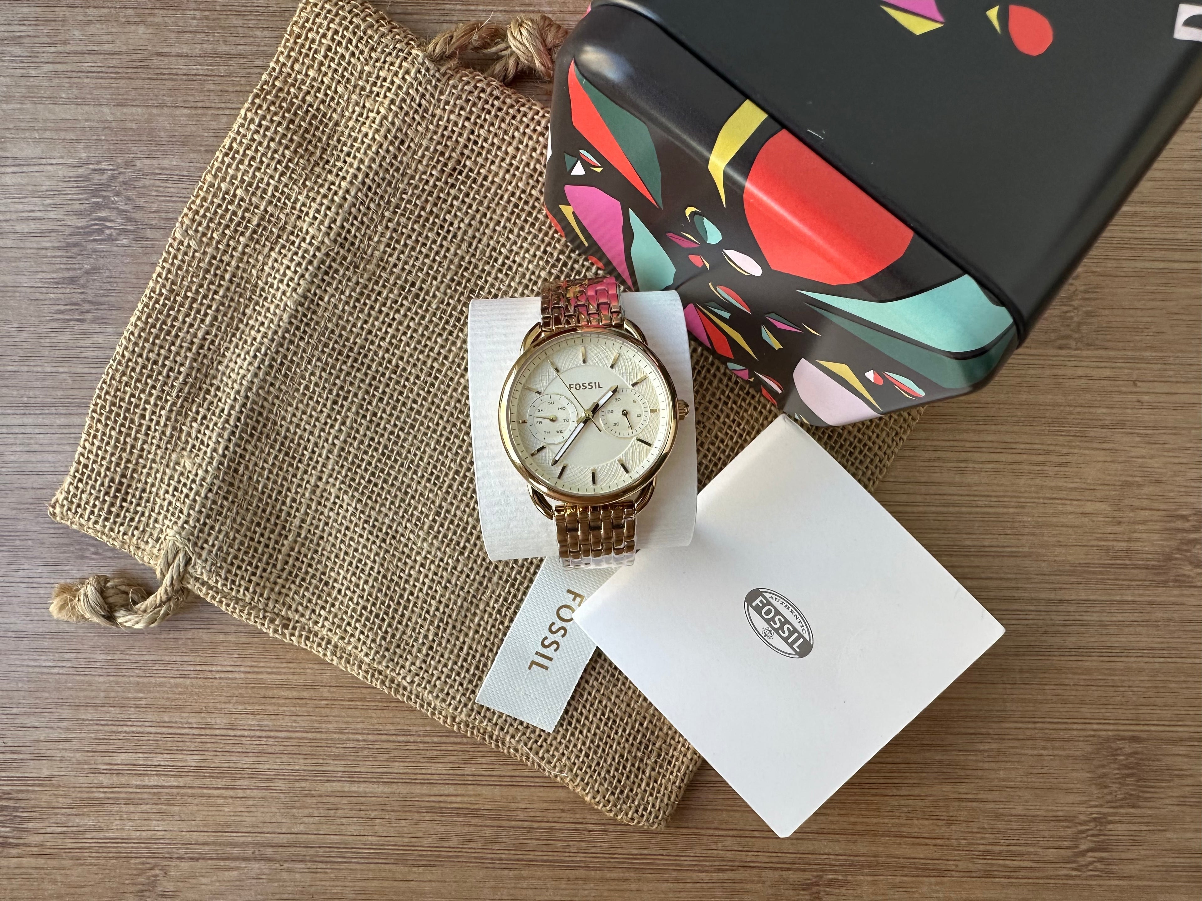 Ceas Fossil Tailor Gold nou - ES3714 - 35mm diametrul