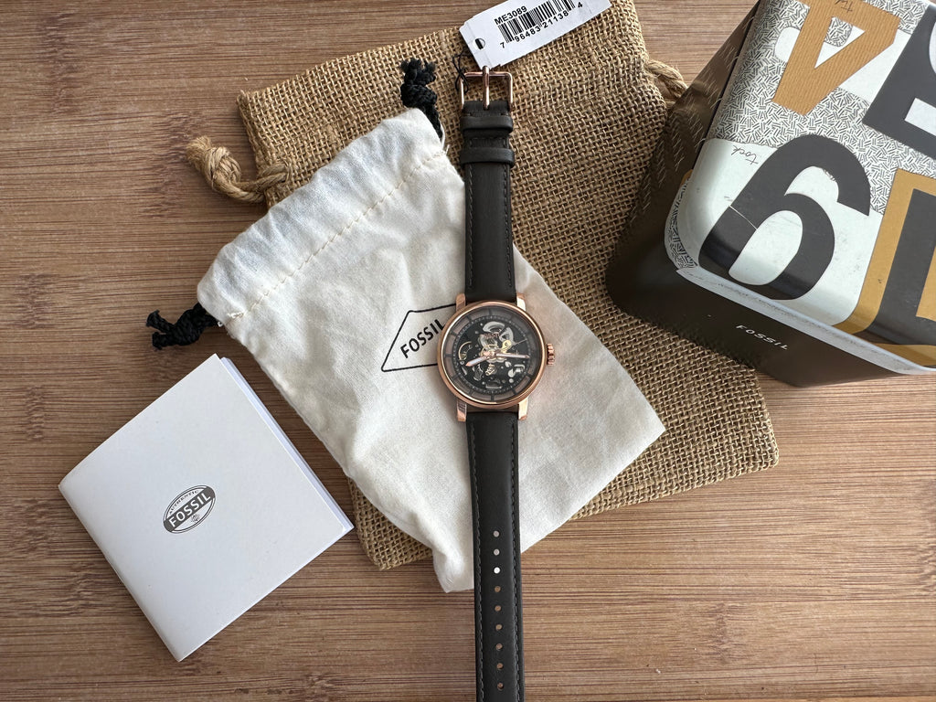 Ceas Fossil Boyfriend 38mm diametrul - Automatic curea de piele - ME3089