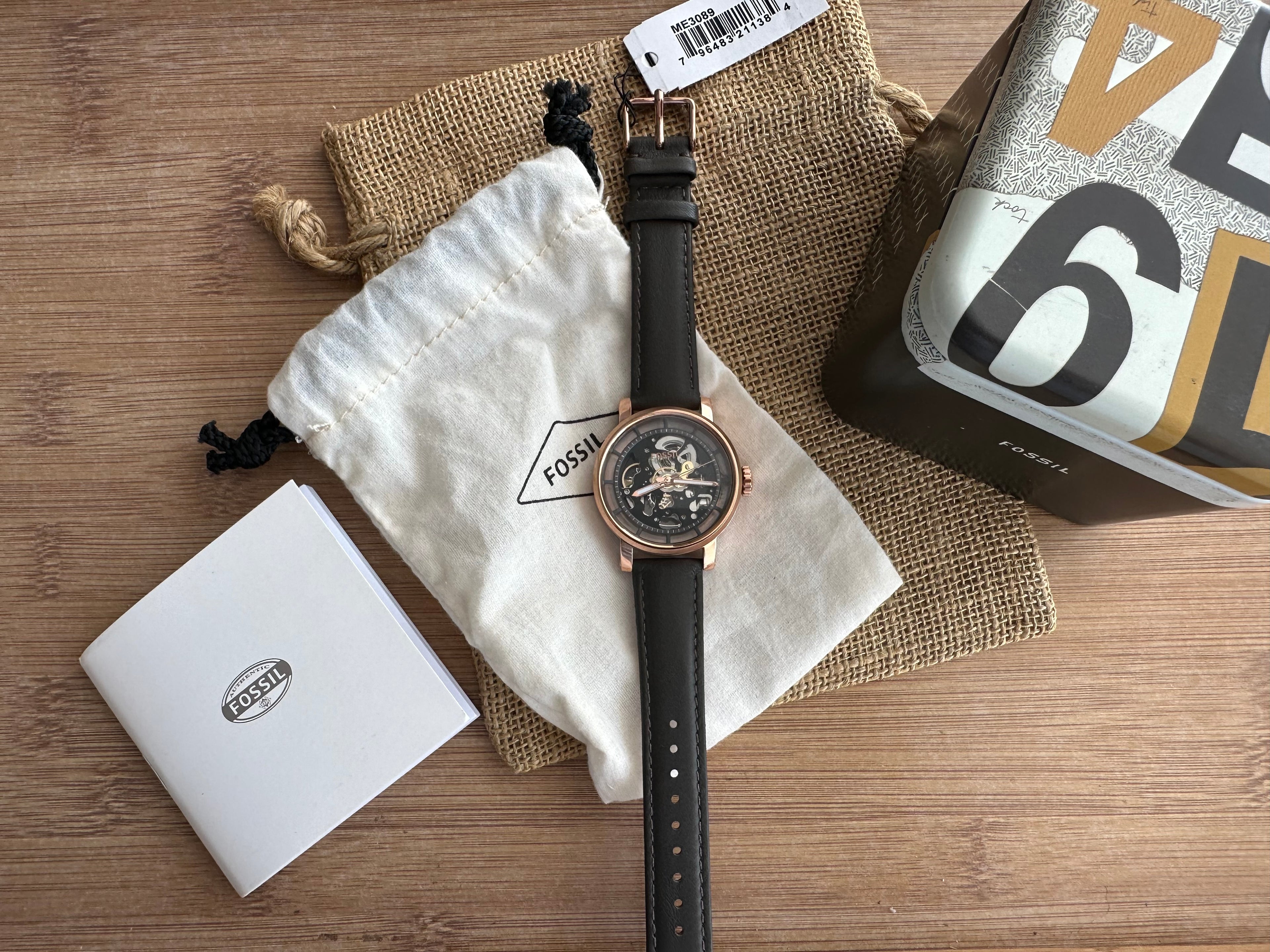 Ceas Fossil Boyfriend 38mm diametrul - Automatic curea de piele - ME3089