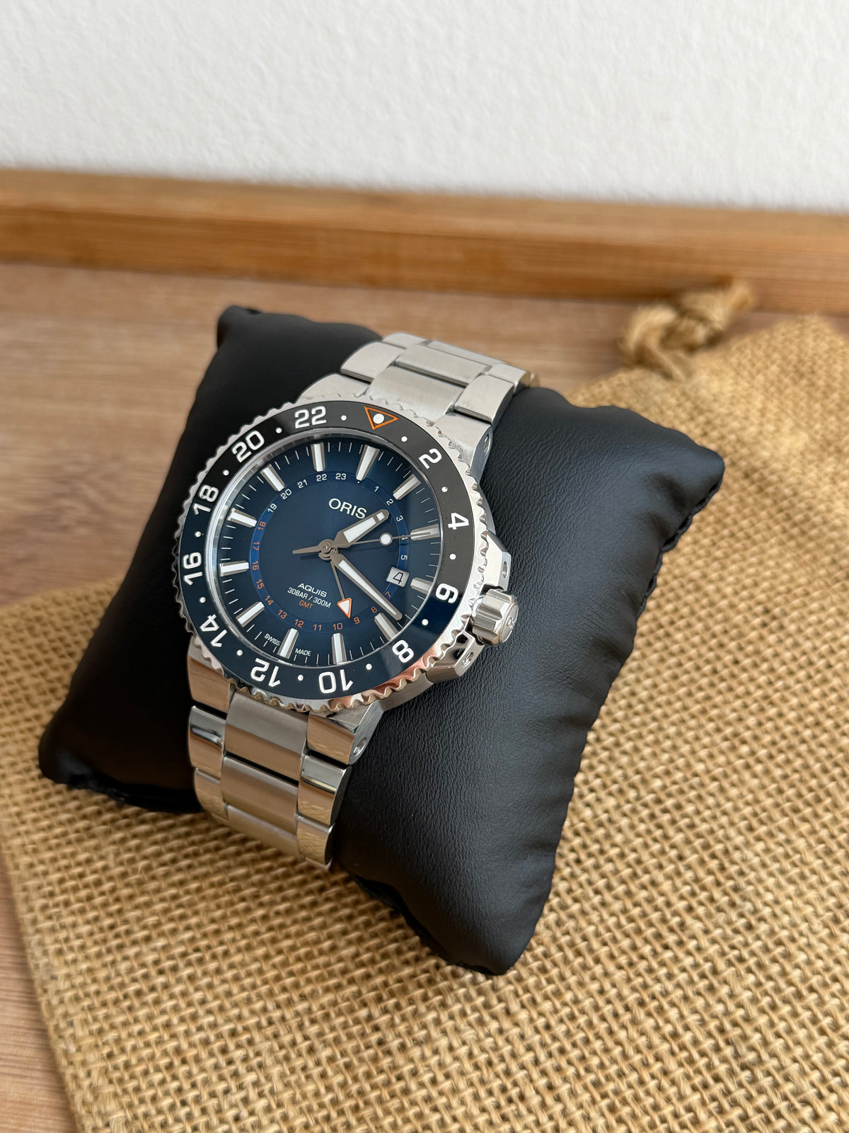 Oris Aquis GMT Carysfort 43.5mm - bezel ceramic - Ediție limitată - impecabil - Ref. 01 798 7754 4185-Set MB