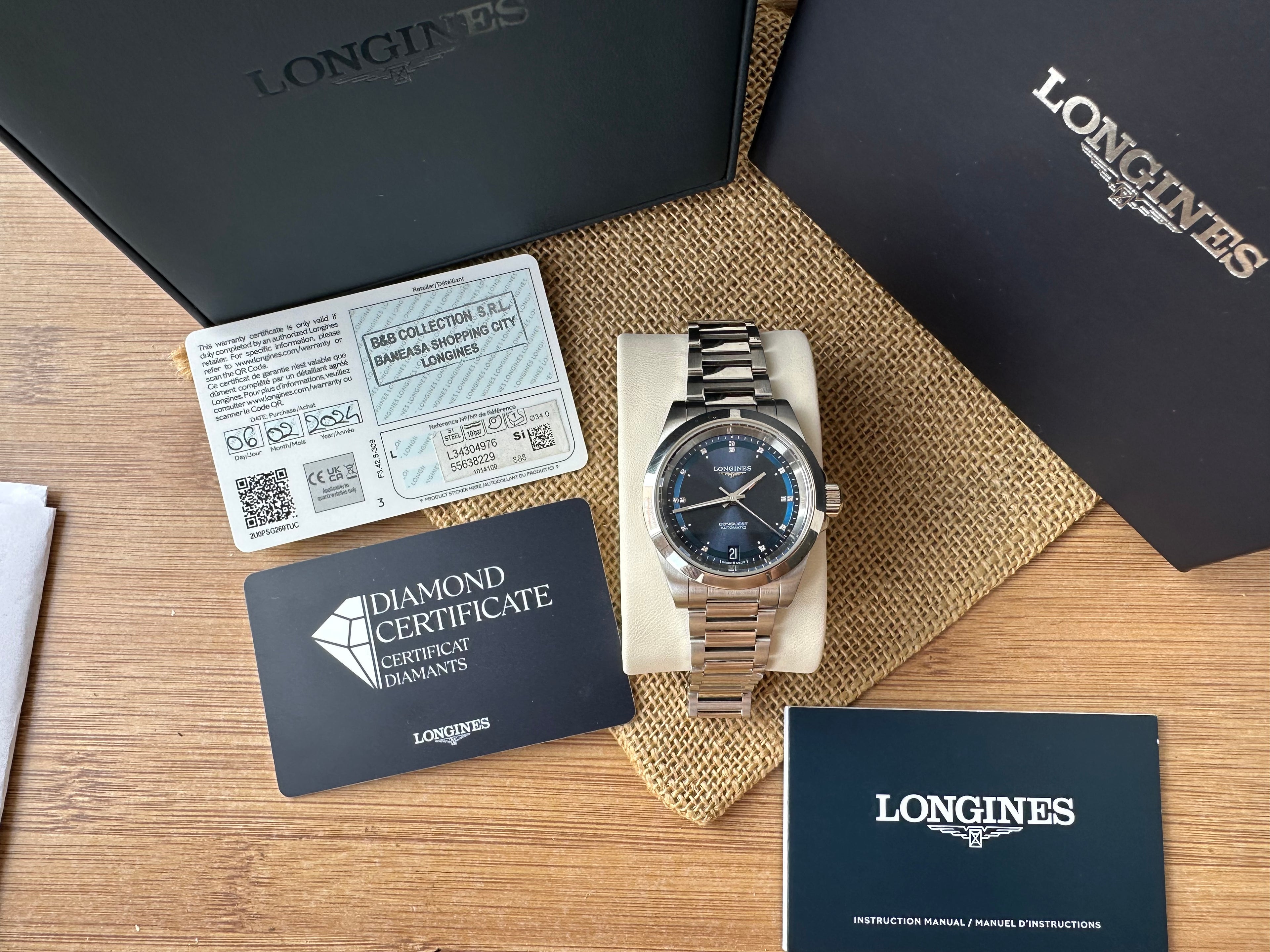Longines Conquest Lady - Diamonds - L3.320.4.97.6
