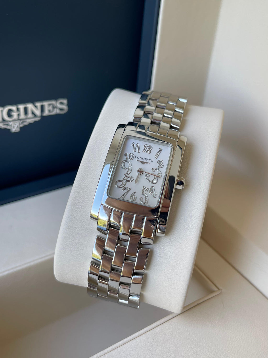 Ceas Longines Dolcevita Lady Cadran Mother of Pearl cu diamante ref. L5.502.4.07.6