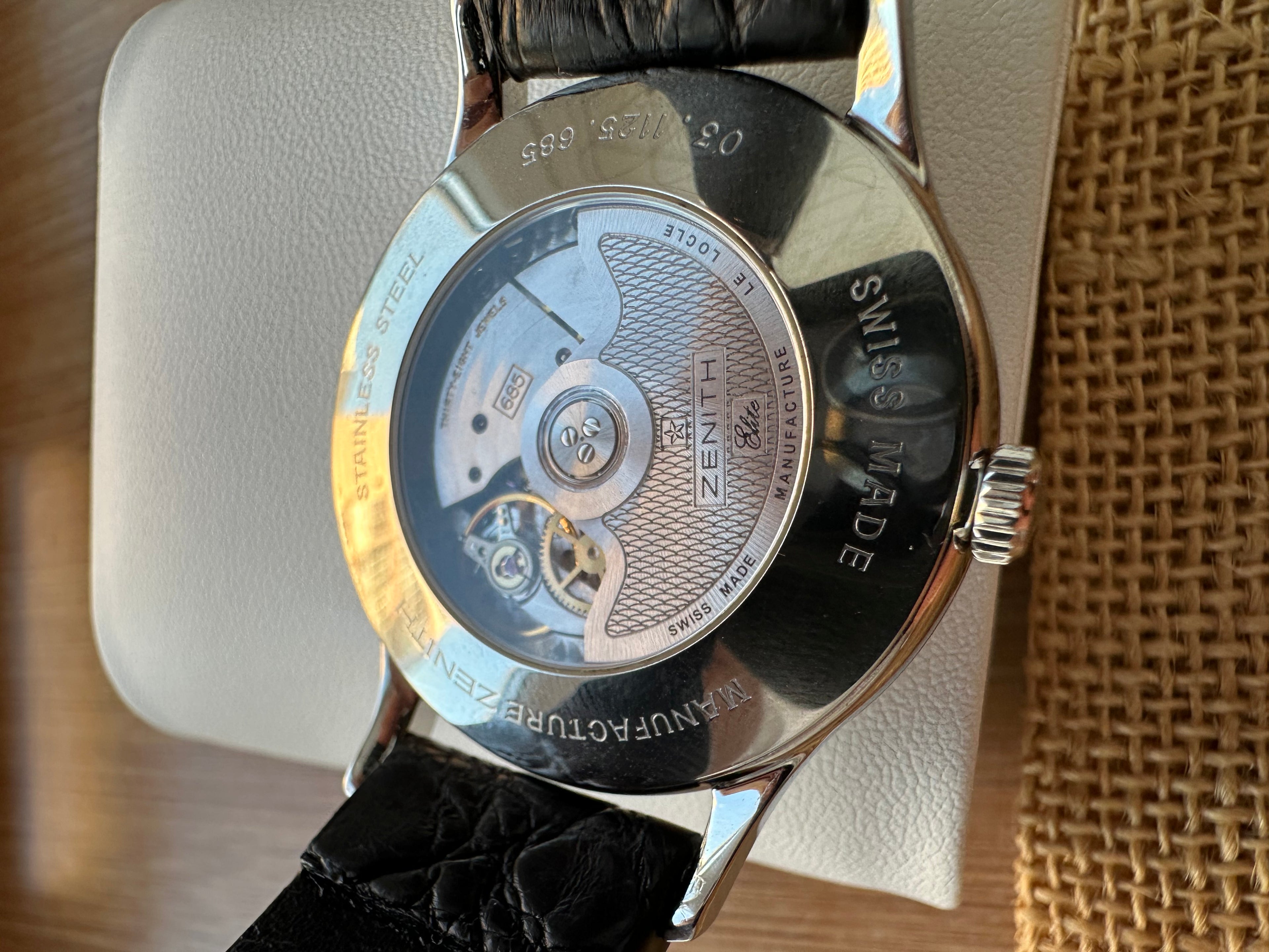 Zenith Elite - Reserve de Marche 37mm